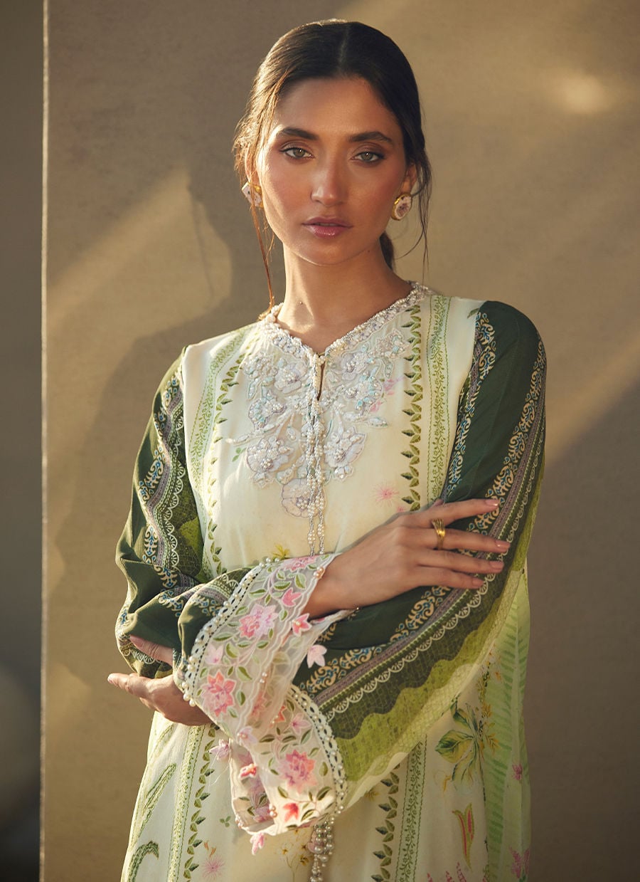 Selah Kiwi Crepe Kaftan