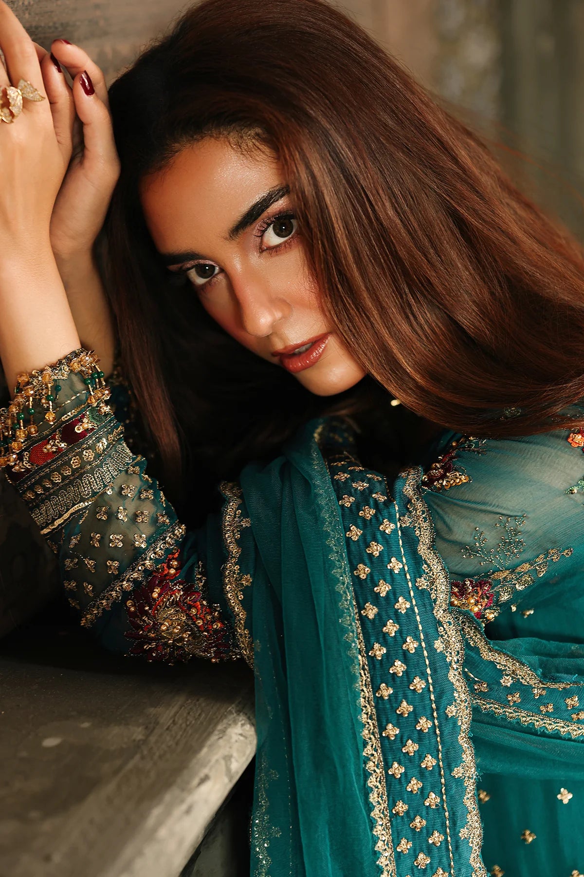 4-PC Charizma Unstitched Luxury Collection DJW5-04