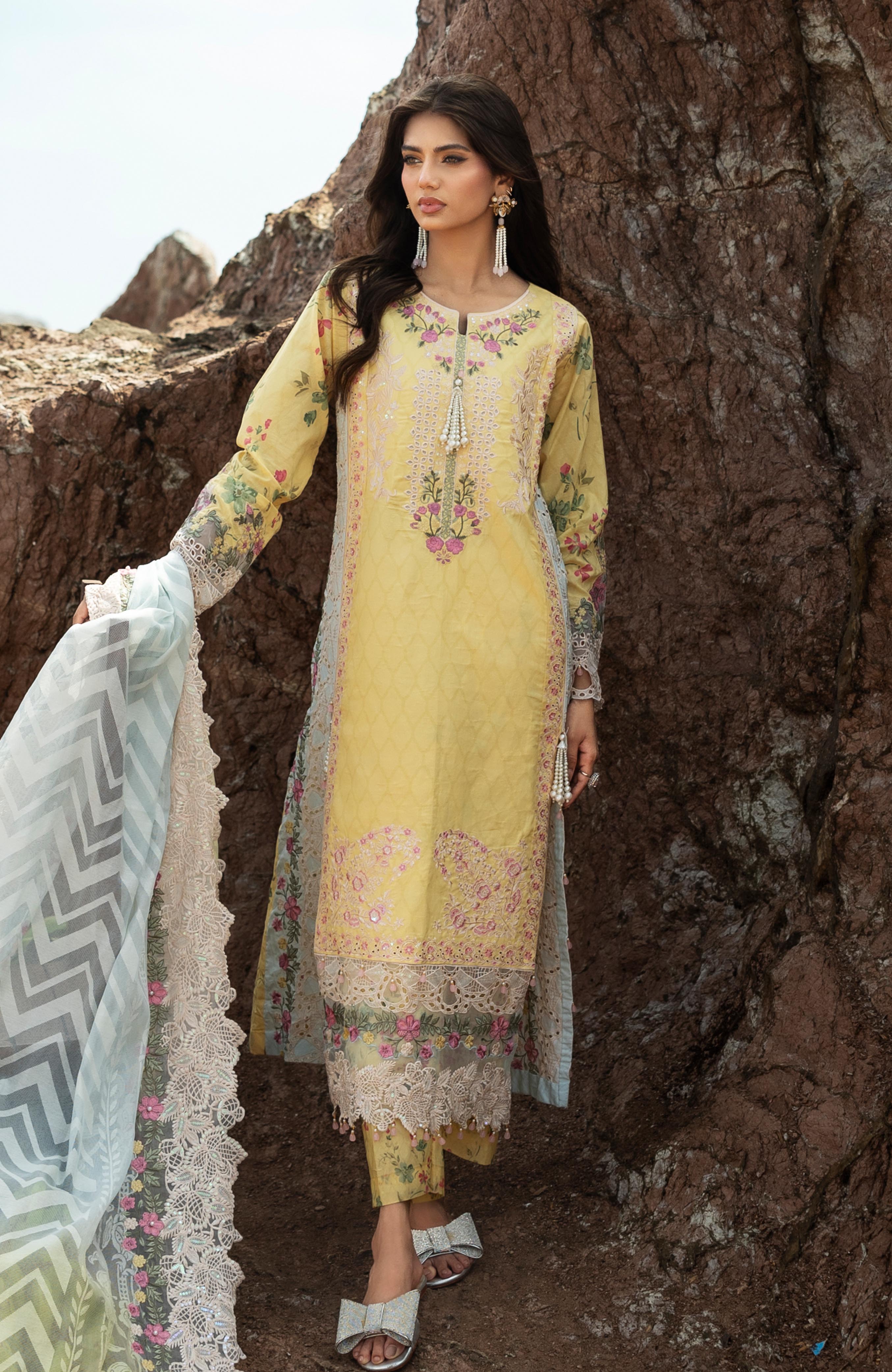 Mahiymaan 3 Piece Unstitched Luxury Lawn-MLL-26-10
