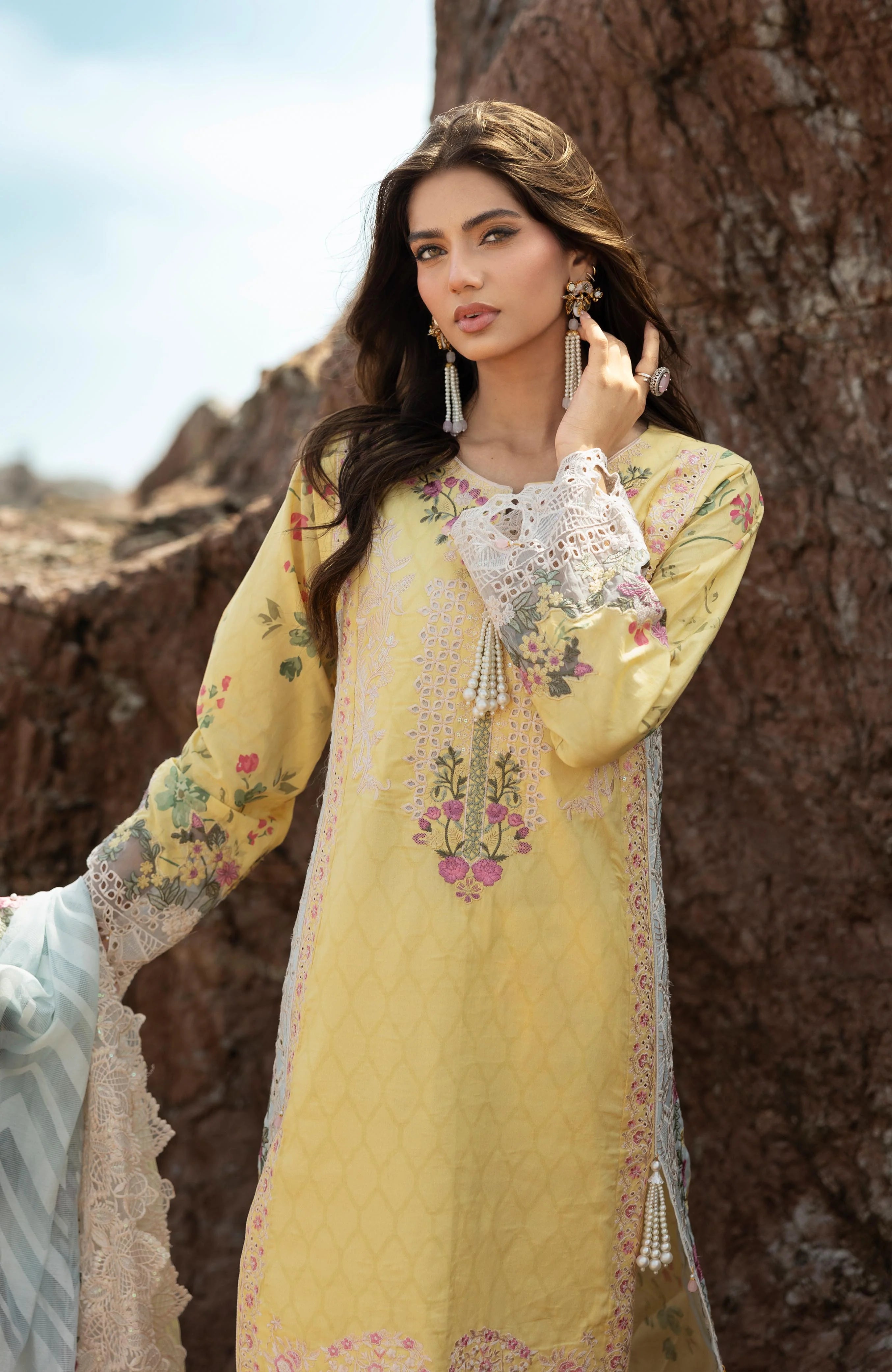 Mahiymaan 3 Piece Unstitched Luxury Lawn-MLL-26-10