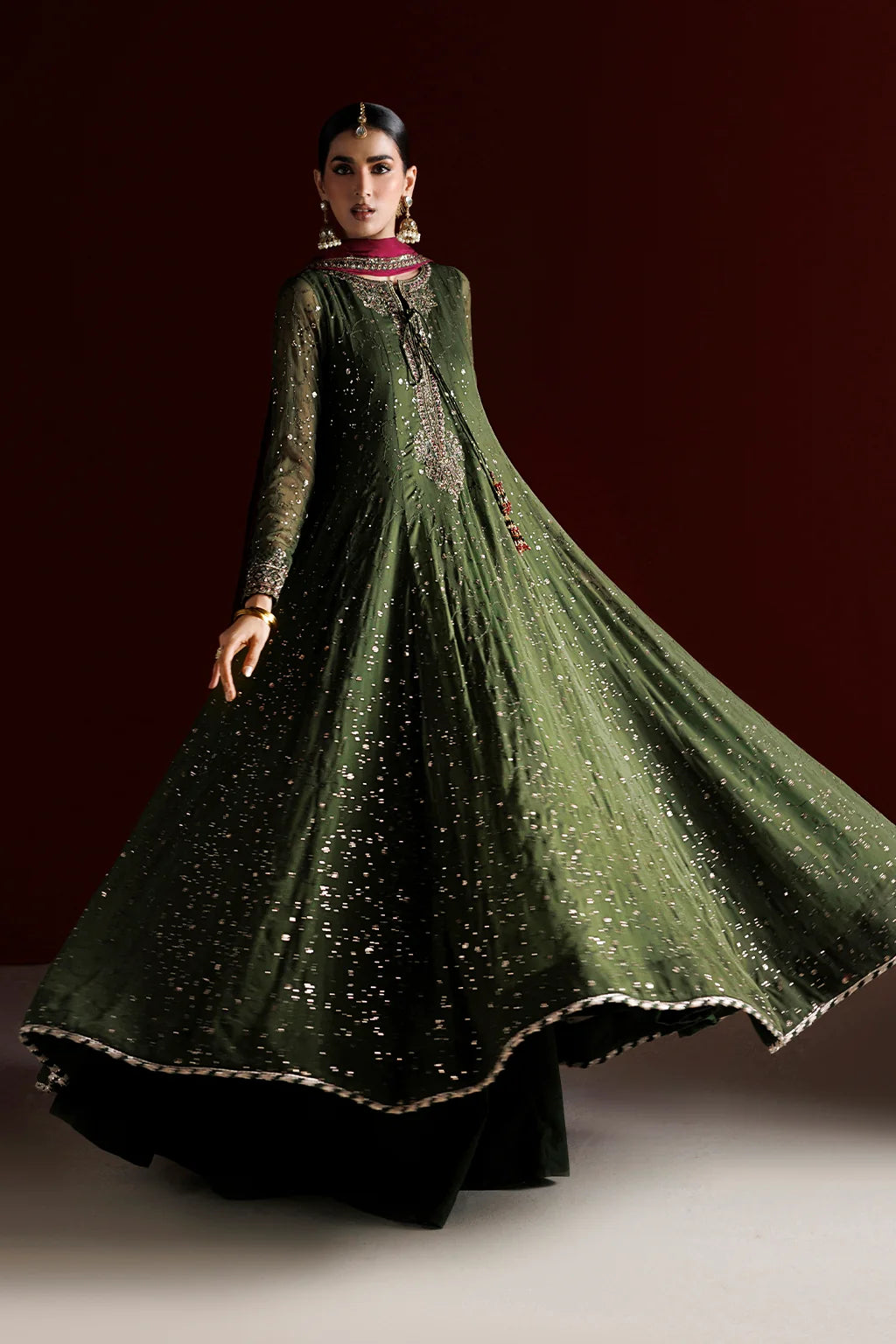 CC-105 EMBROIDERED CHIFFON