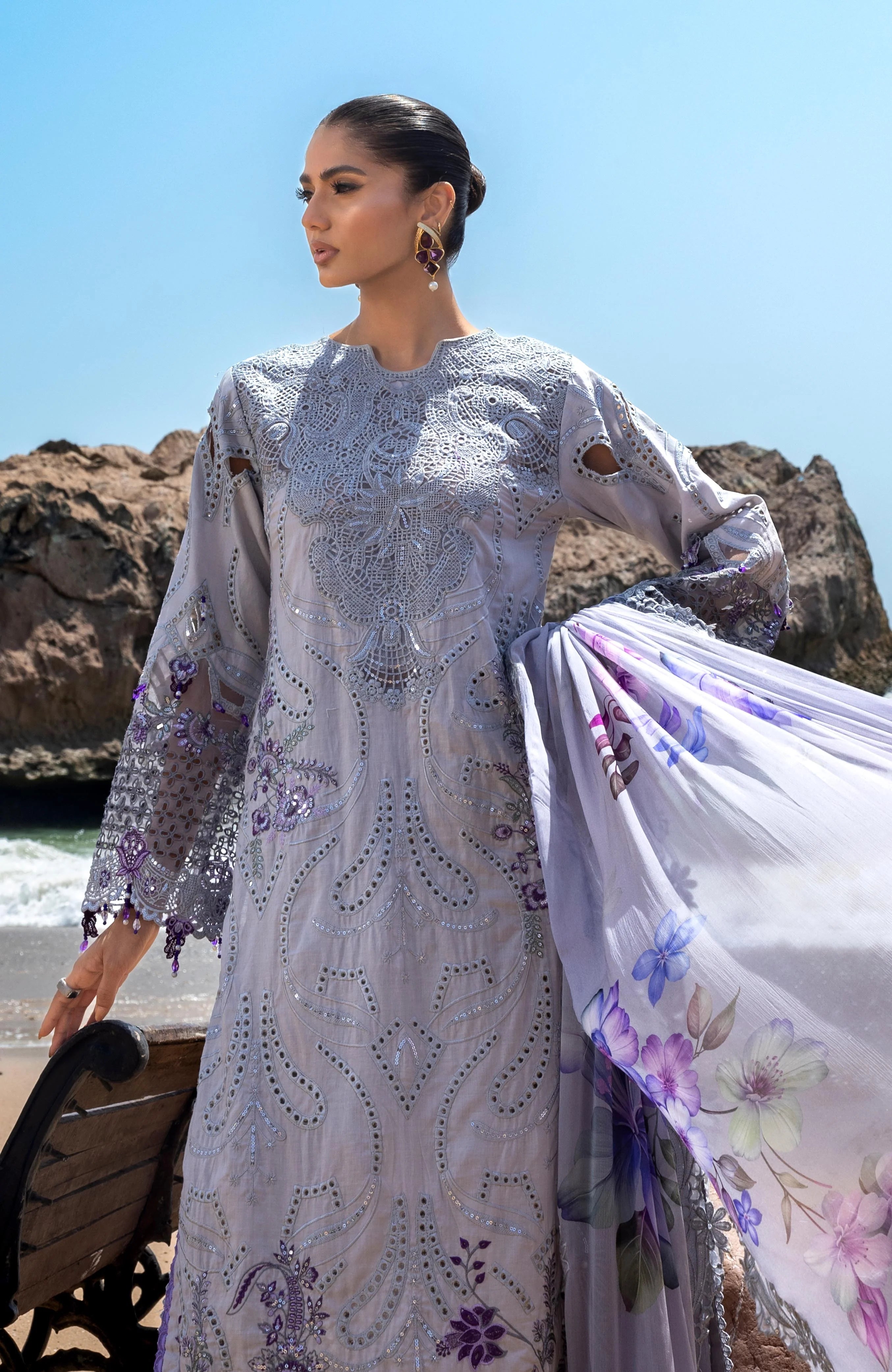 Mahiymaan 3 Piece Unstitched Luxury Lawn-MLL-26-11