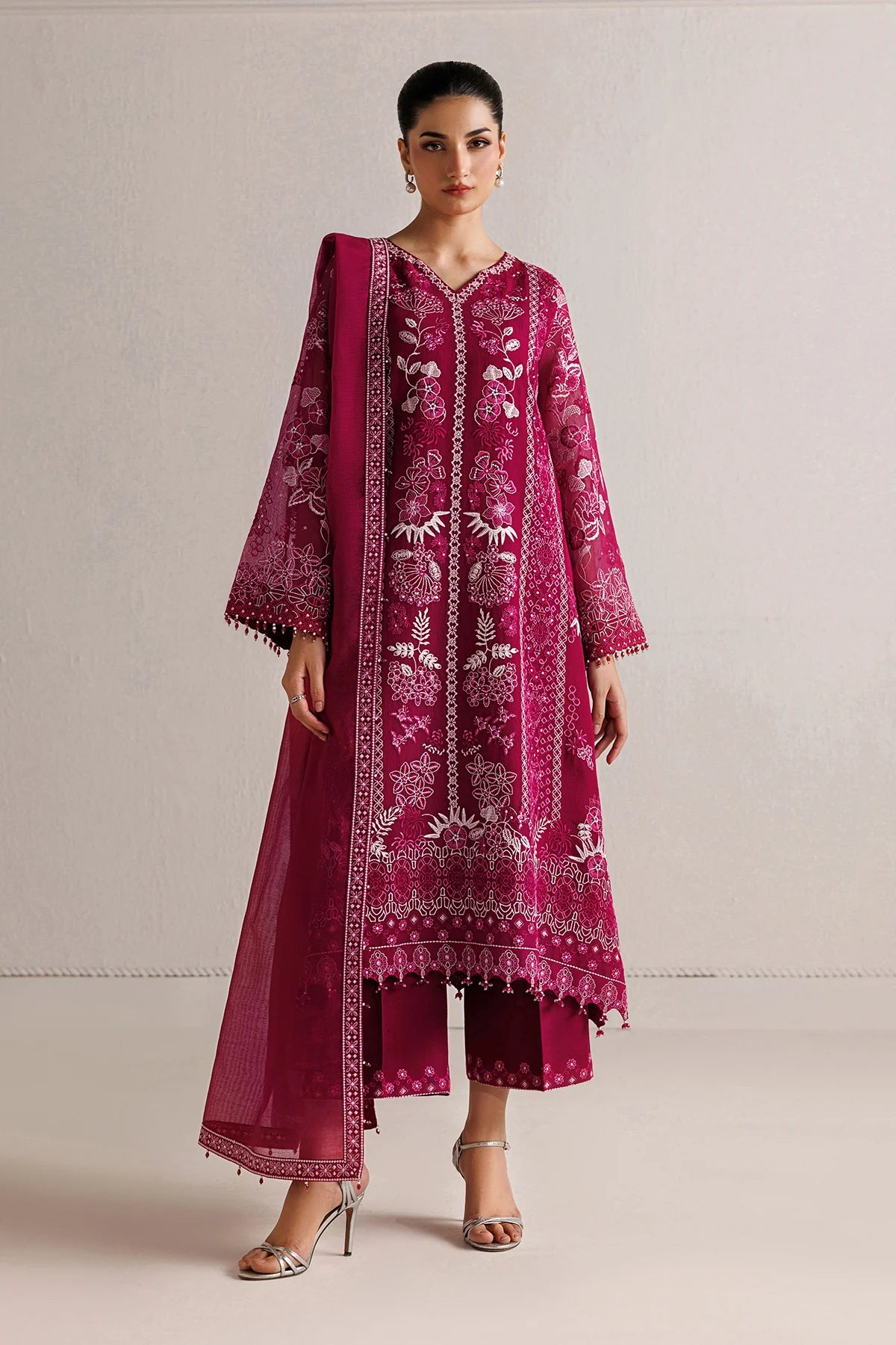 EMBROIDERED COTTON NET UF-4511