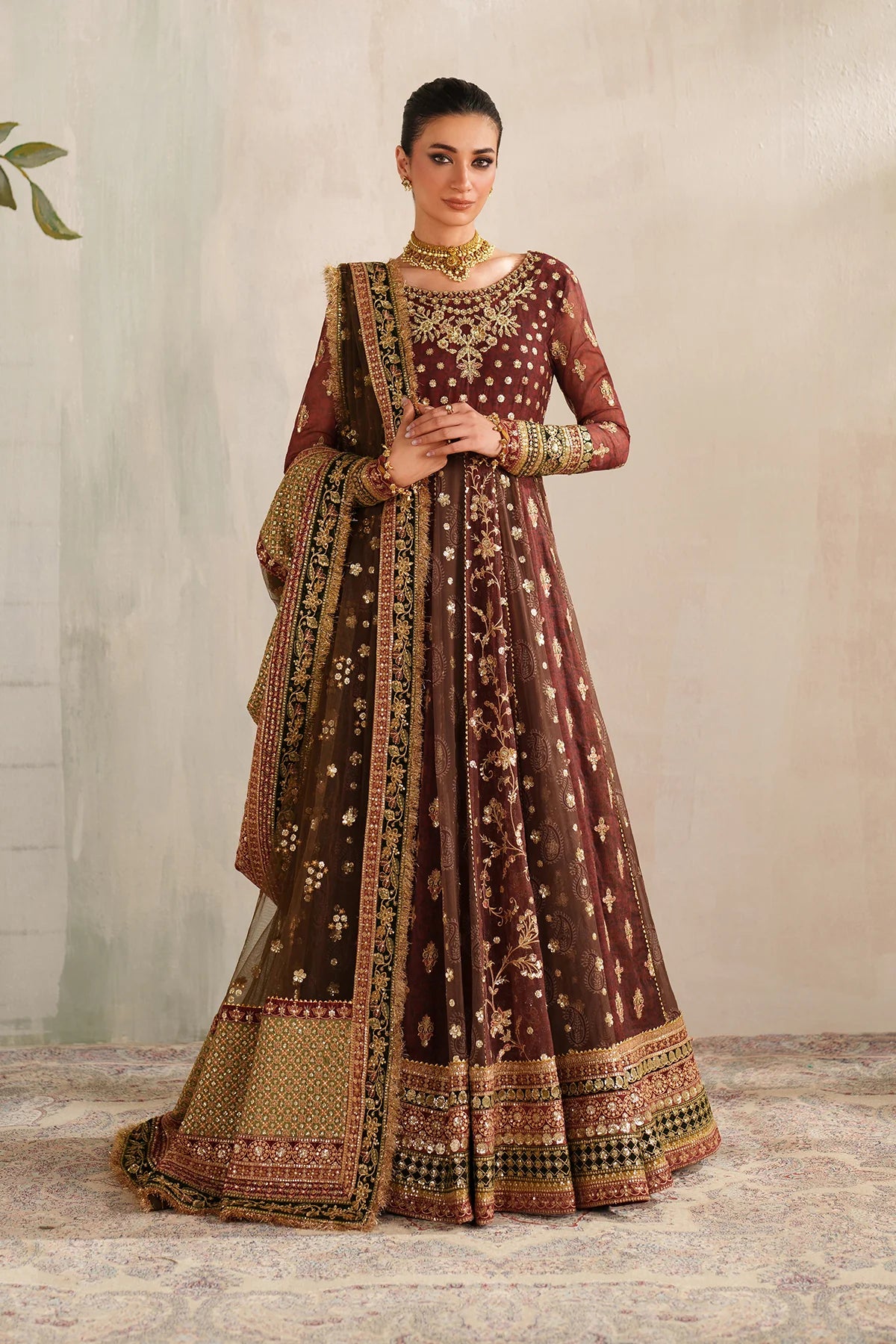 EMBROIDERED CHIFFON UF-4376