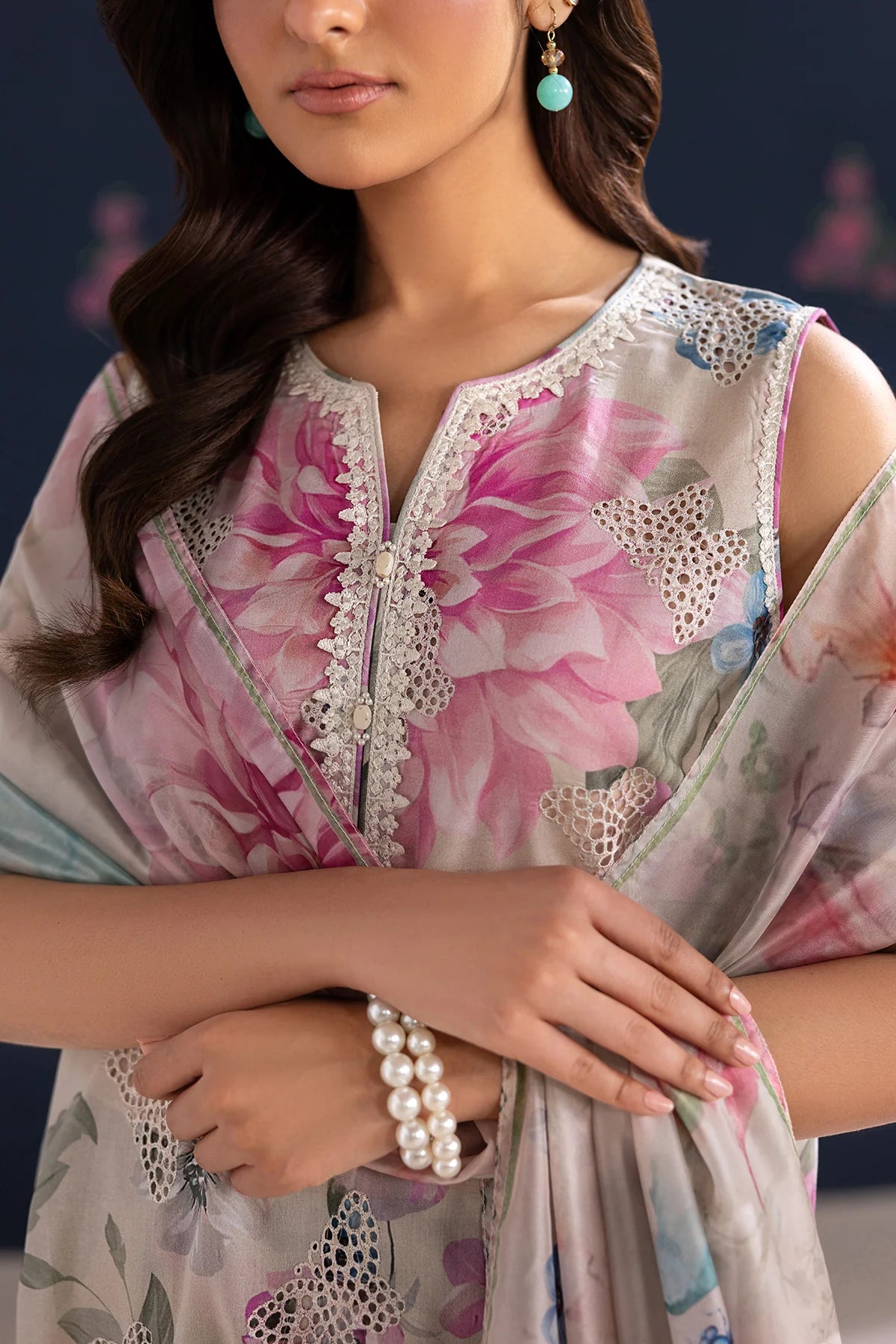 EMBROIDERED LAWN UF-4458