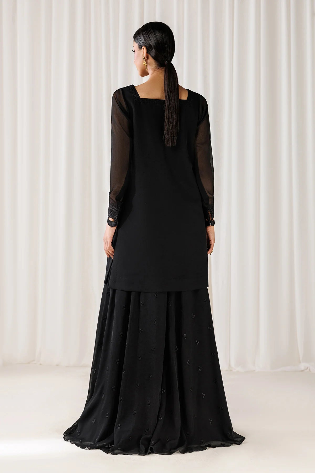 EMBROIDERED CHIFFON EN-1306