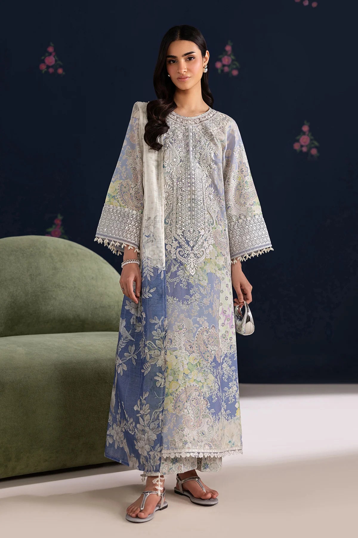 EMBROIDERED LAWN UF-4459