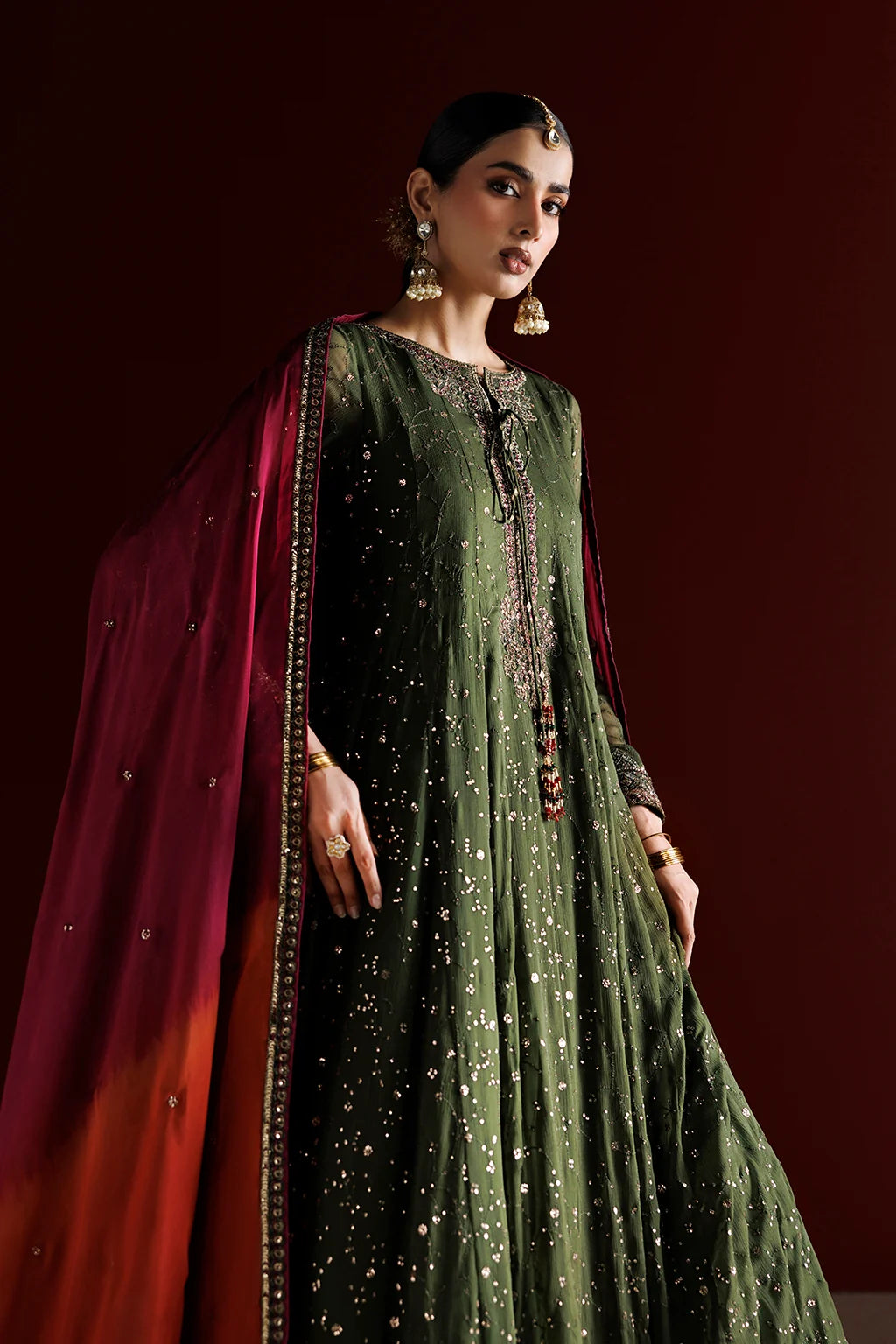 CC-105 EMBROIDERED CHIFFON