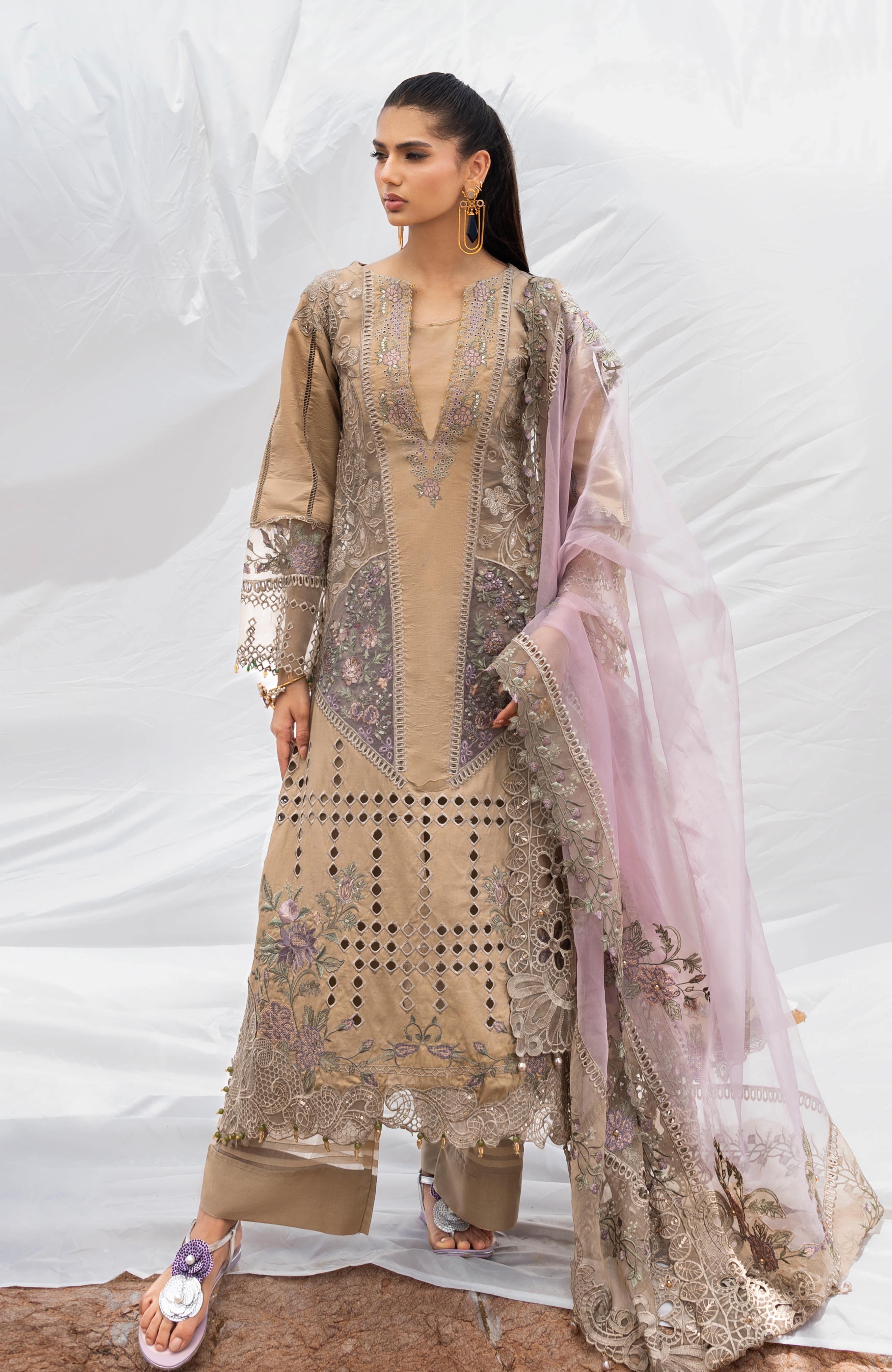 Mahiymaan 3 Piece Unstitched Luxury Lawn-MLL-26-12