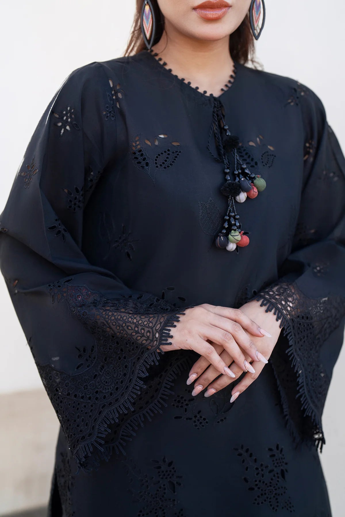 EMBROIDERED PRINTED LAWN UF-4080