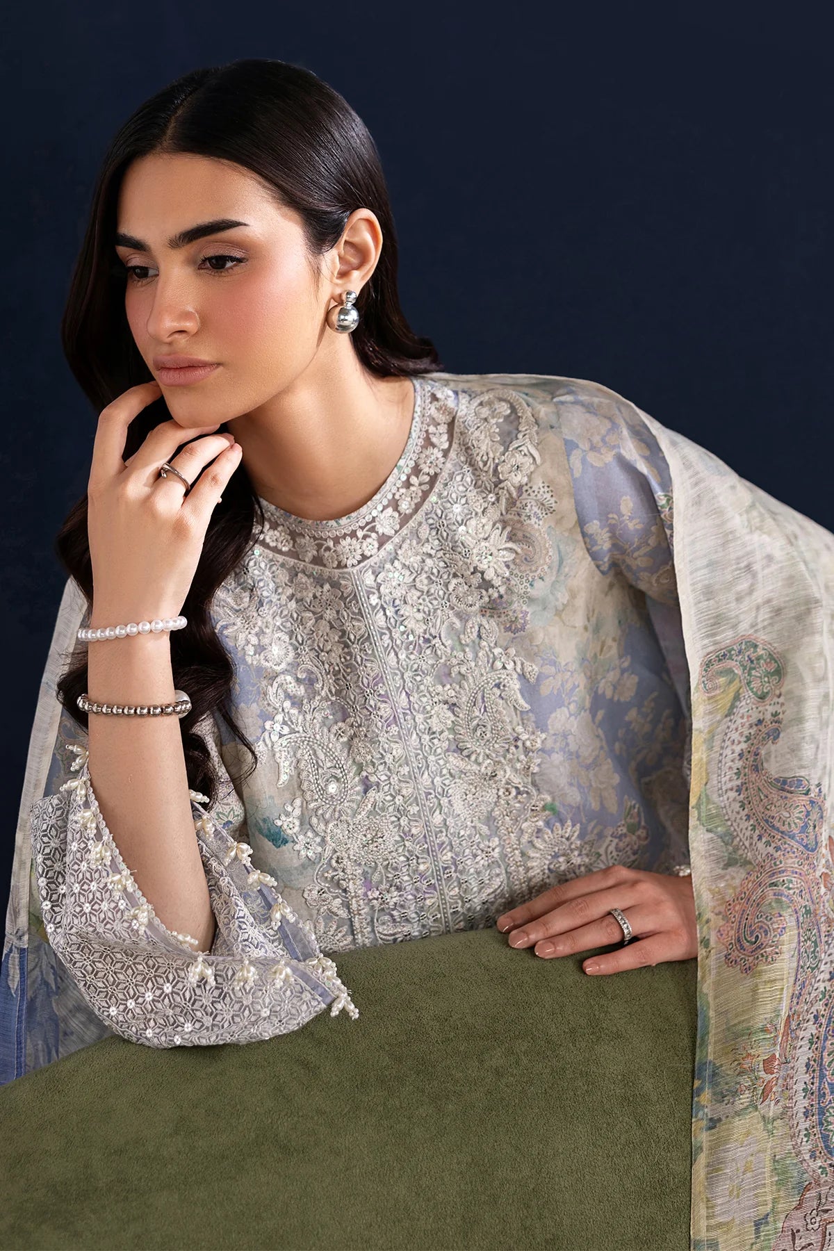 EMBROIDERED LAWN UF-4459