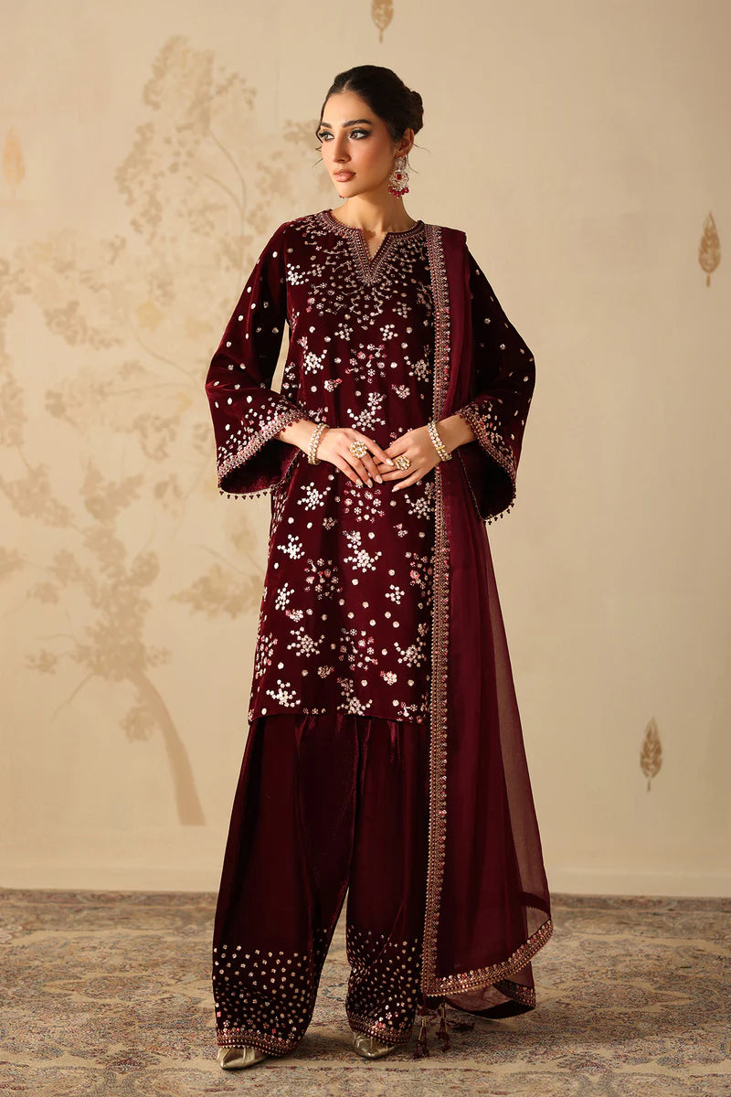 EMBROIDERED VELVET UF-4315