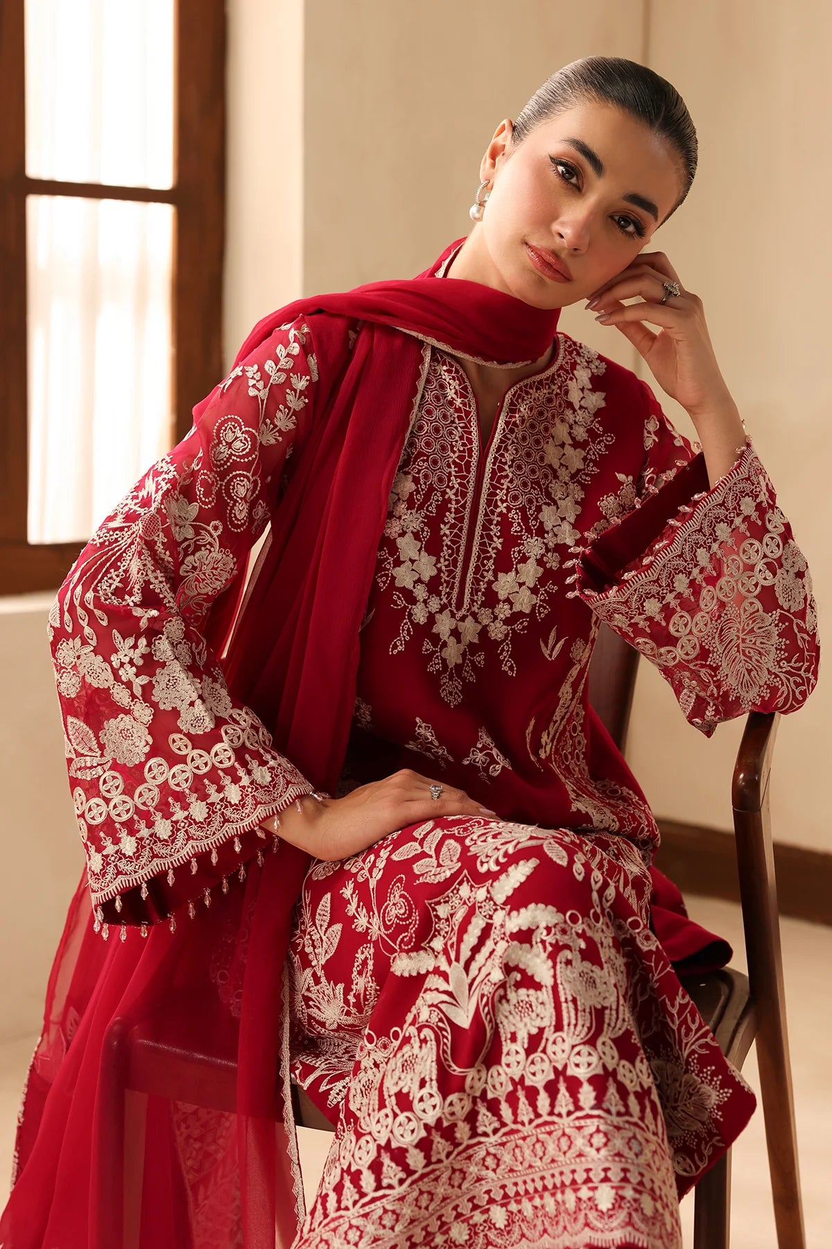 EMBROIDERED CHIFFON UF-4491