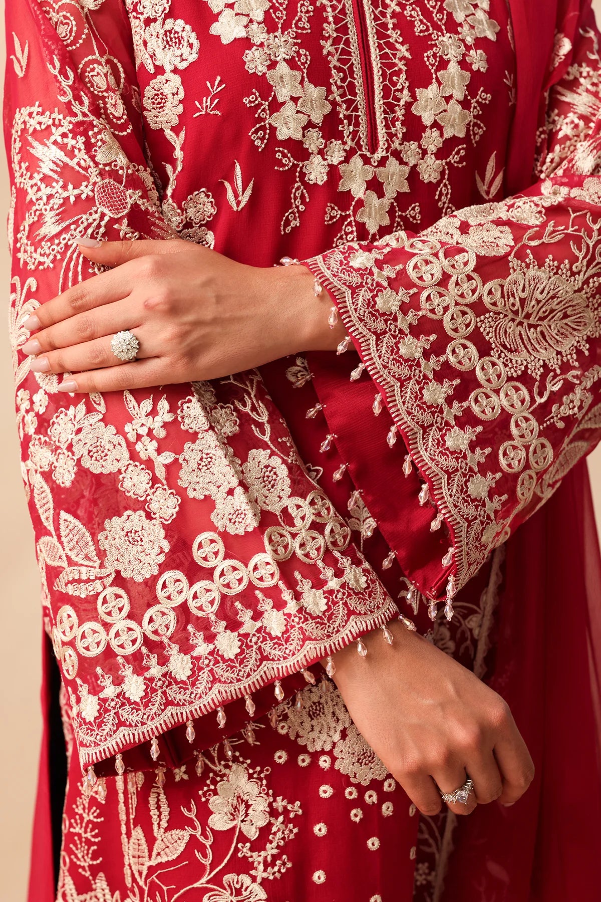 EMBROIDERED CHIFFON UF-4491