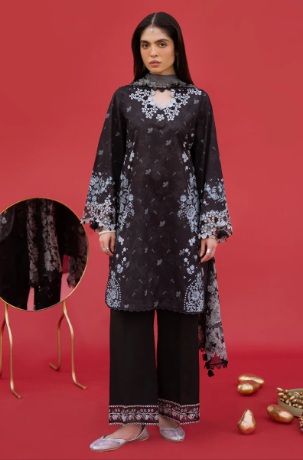 RAVEN WHISPER-3PC PRINTED LAWN SUIT