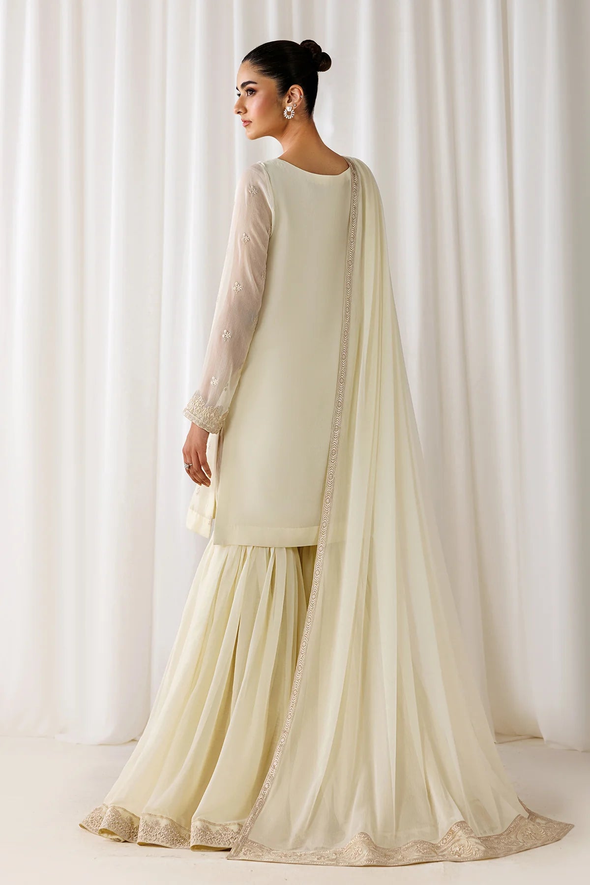EMBROIDERED CHIFFON EN-1309