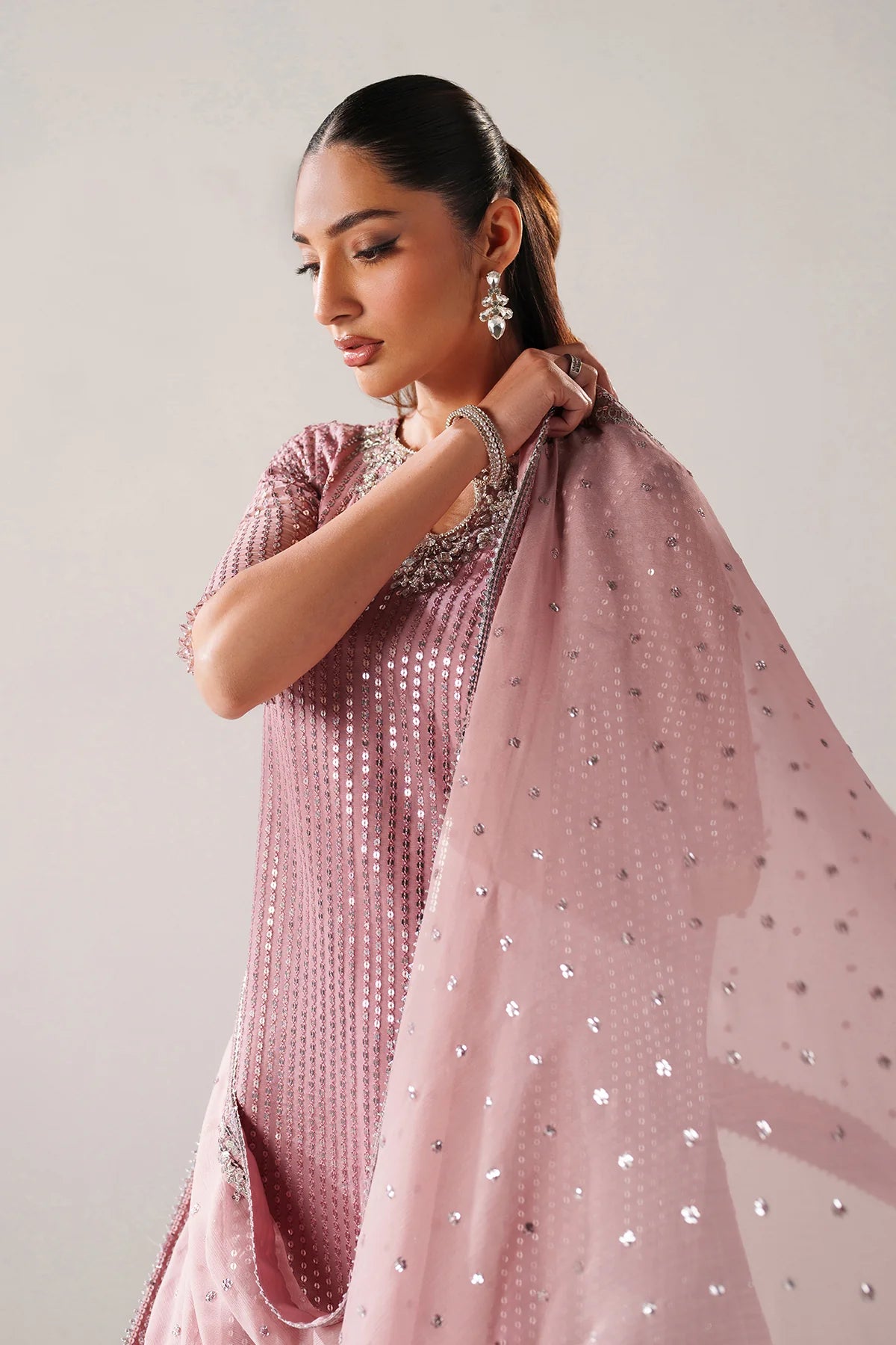 EMBROIDERED CHIFFON UF-4388