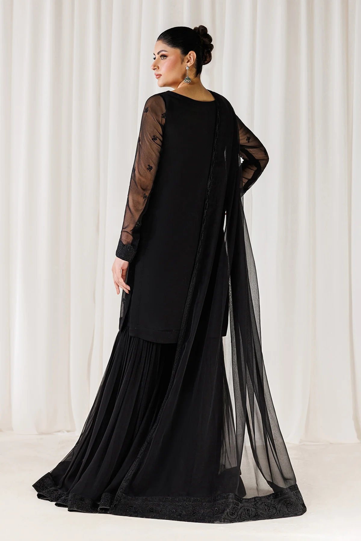 EMBROIDERED CHIFFON EN-1310