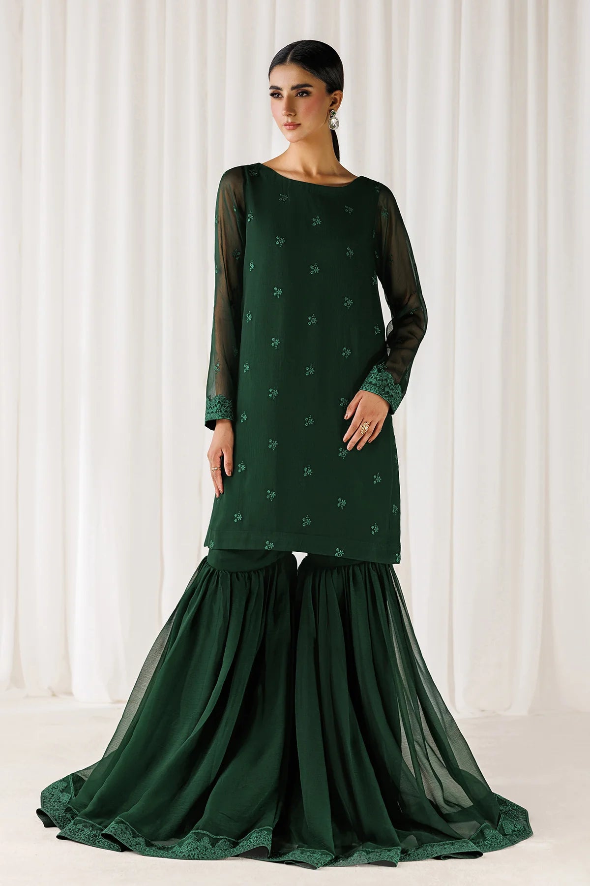 EMBROIDERED CHIFFON EN-1311
