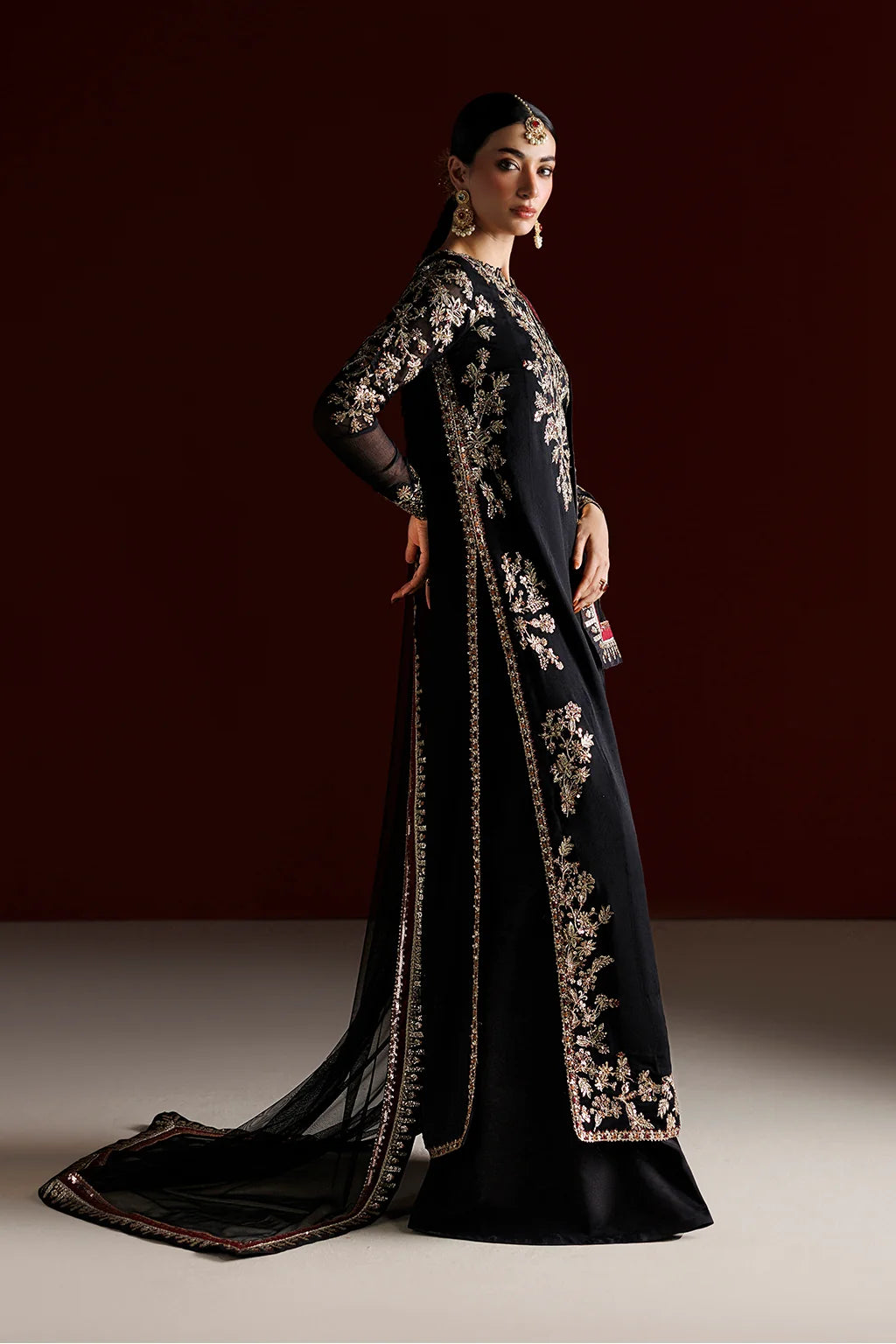 CC-107 EMBROIDERED CHIFFON