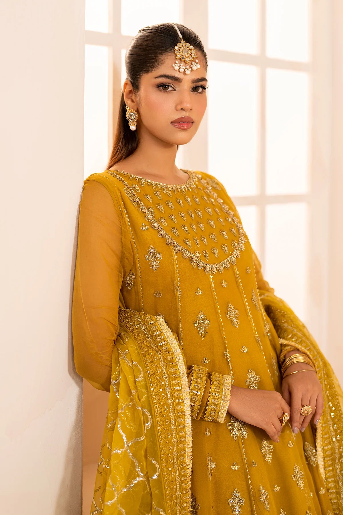 EMBROIDERED CHIFFON UF-716