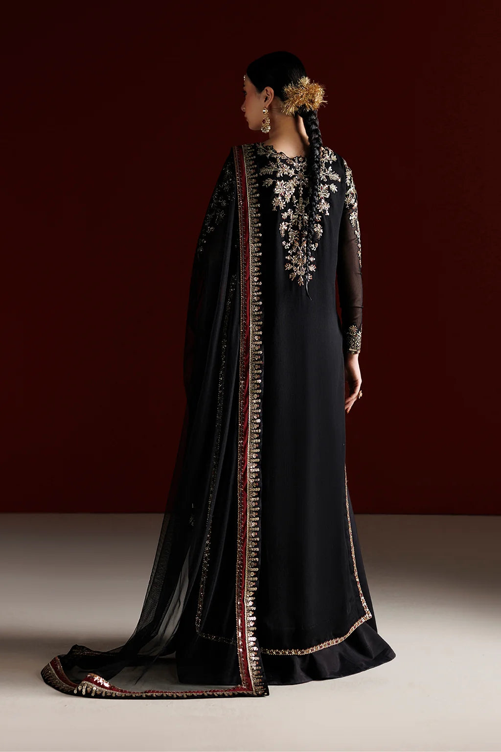 CC-107 EMBROIDERED CHIFFON