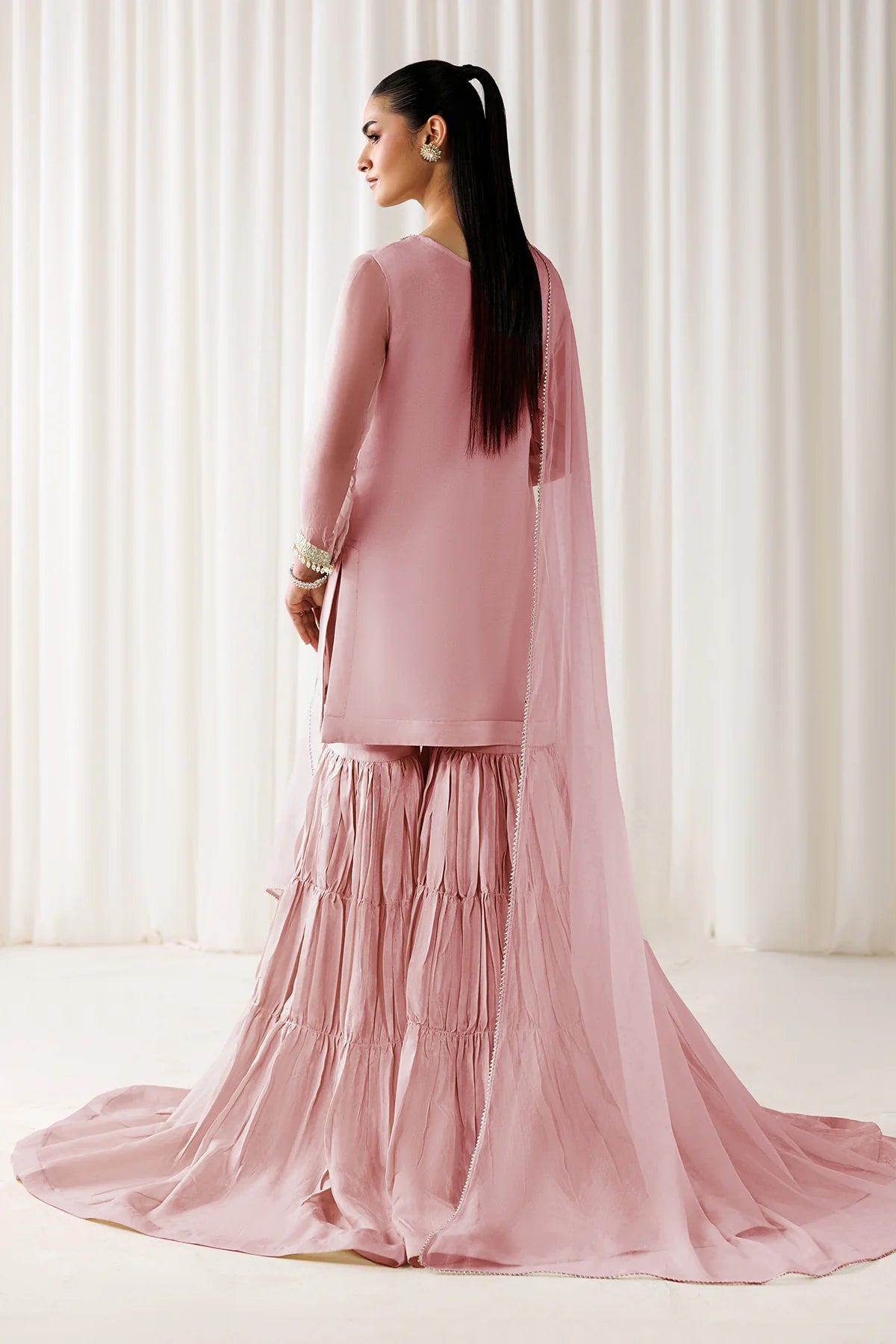 EMBROIDERED CHIFFON EN-1295