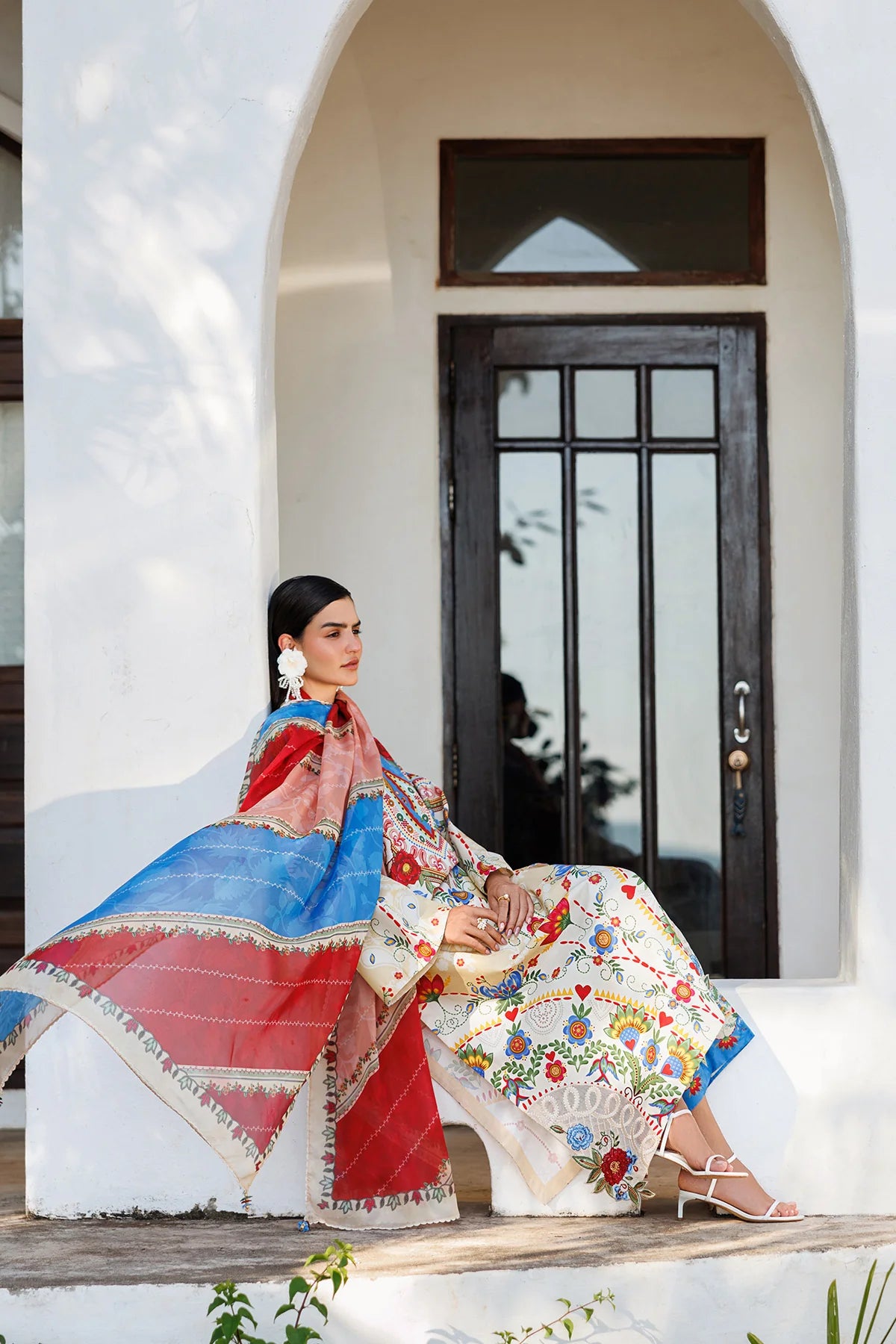 EMBROIDERED LAWN USE-9312