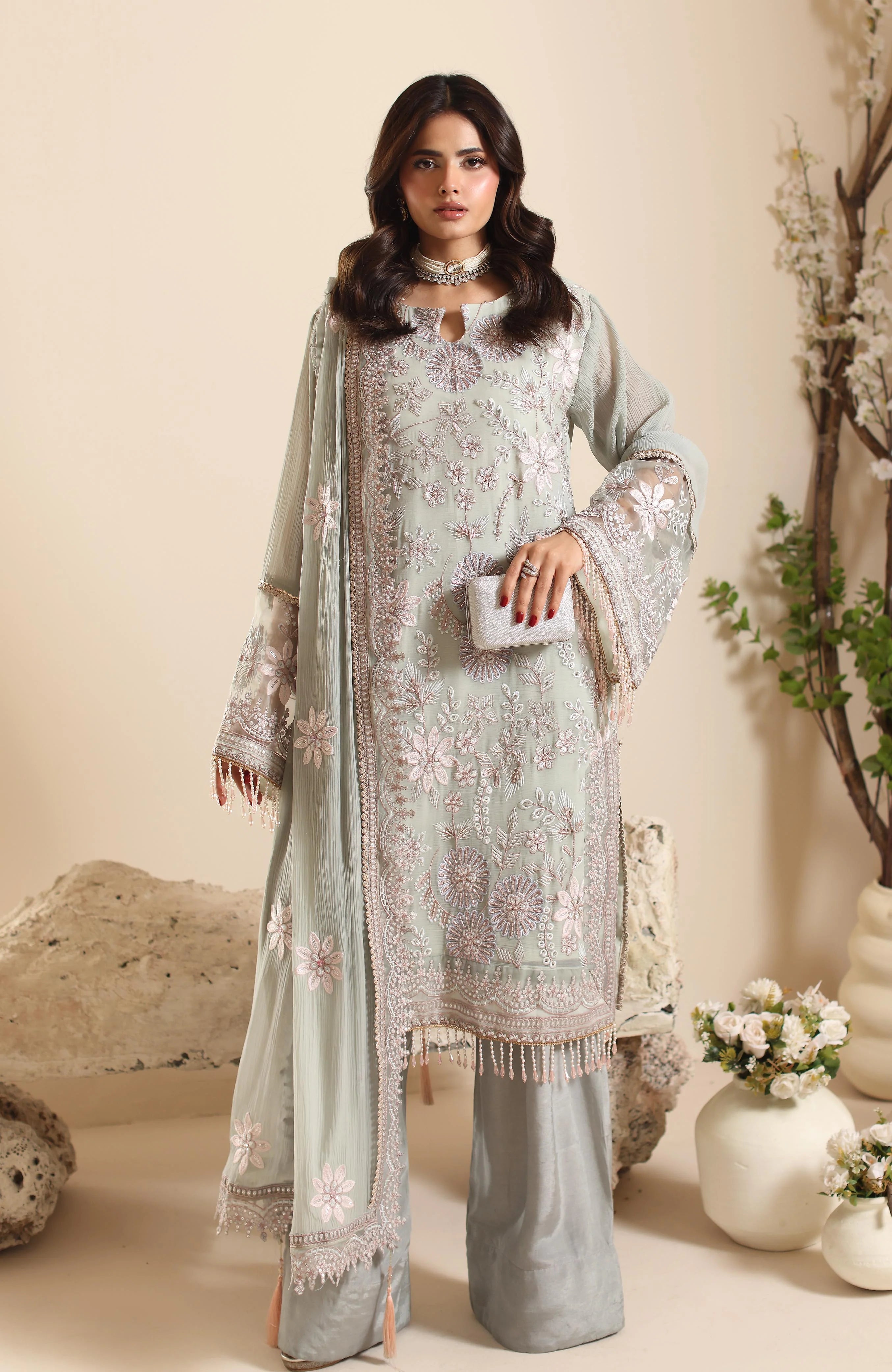ELOR -3 Piece Unstitched Formal-AZF-25-02