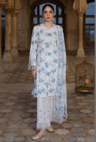 SUMMER MELODY-3PC PRINTED LAWN SUIT