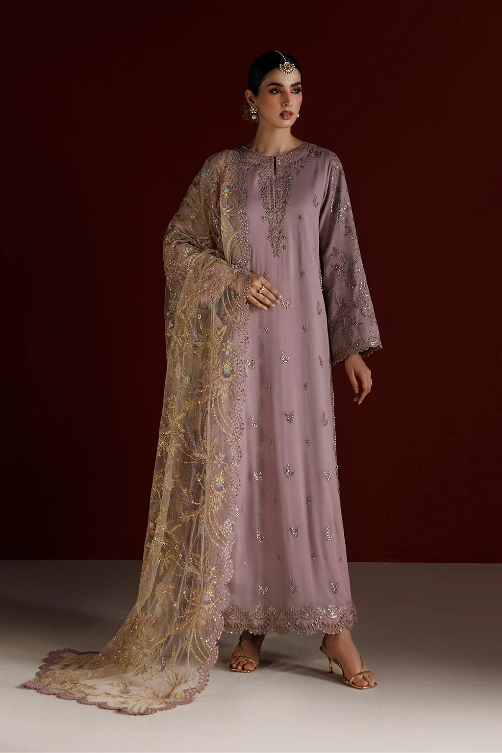CC-106 EMBROIDERED CHIFFON