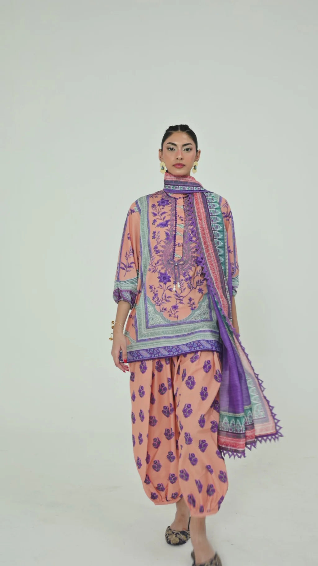 Unstitched Printed 3 Piece Lawn Suit