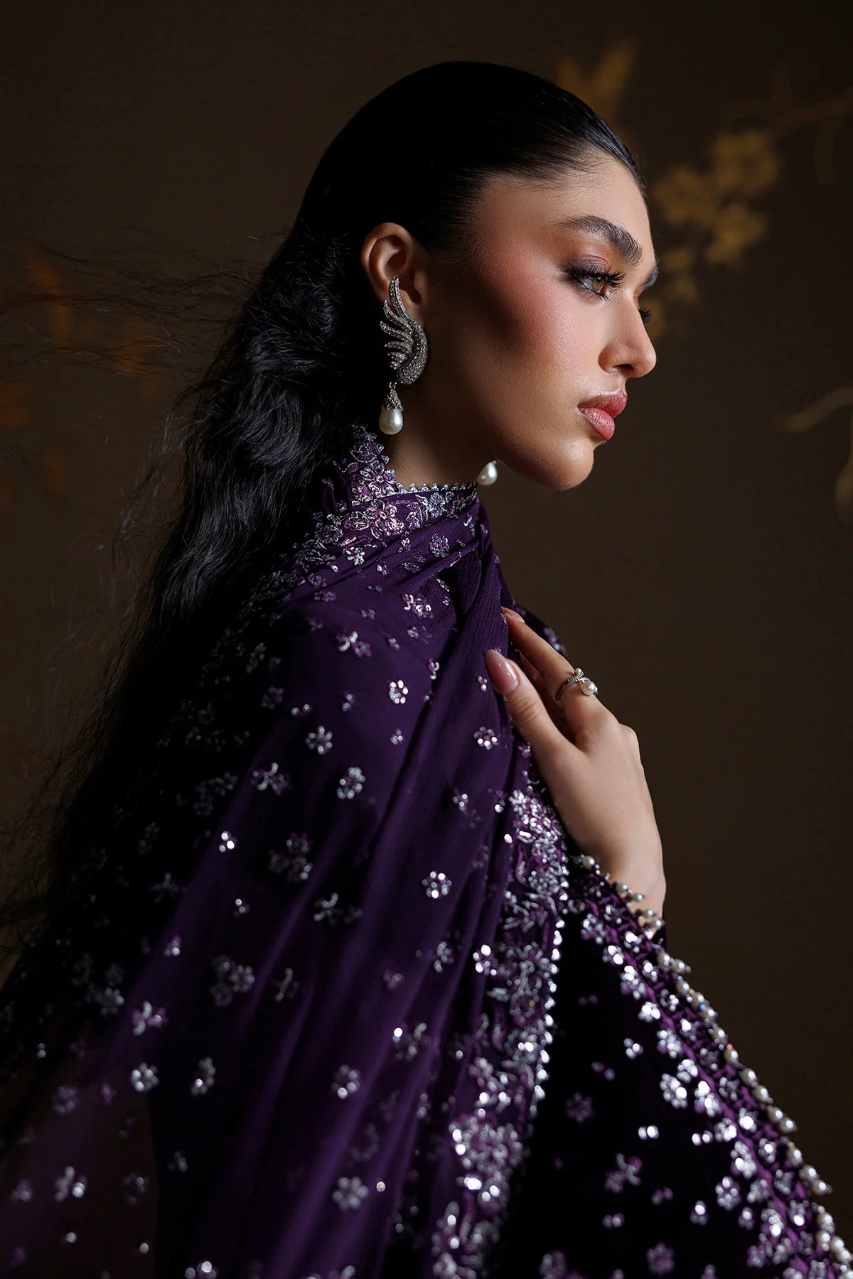 EMBROIDERED VELVET UF-4546