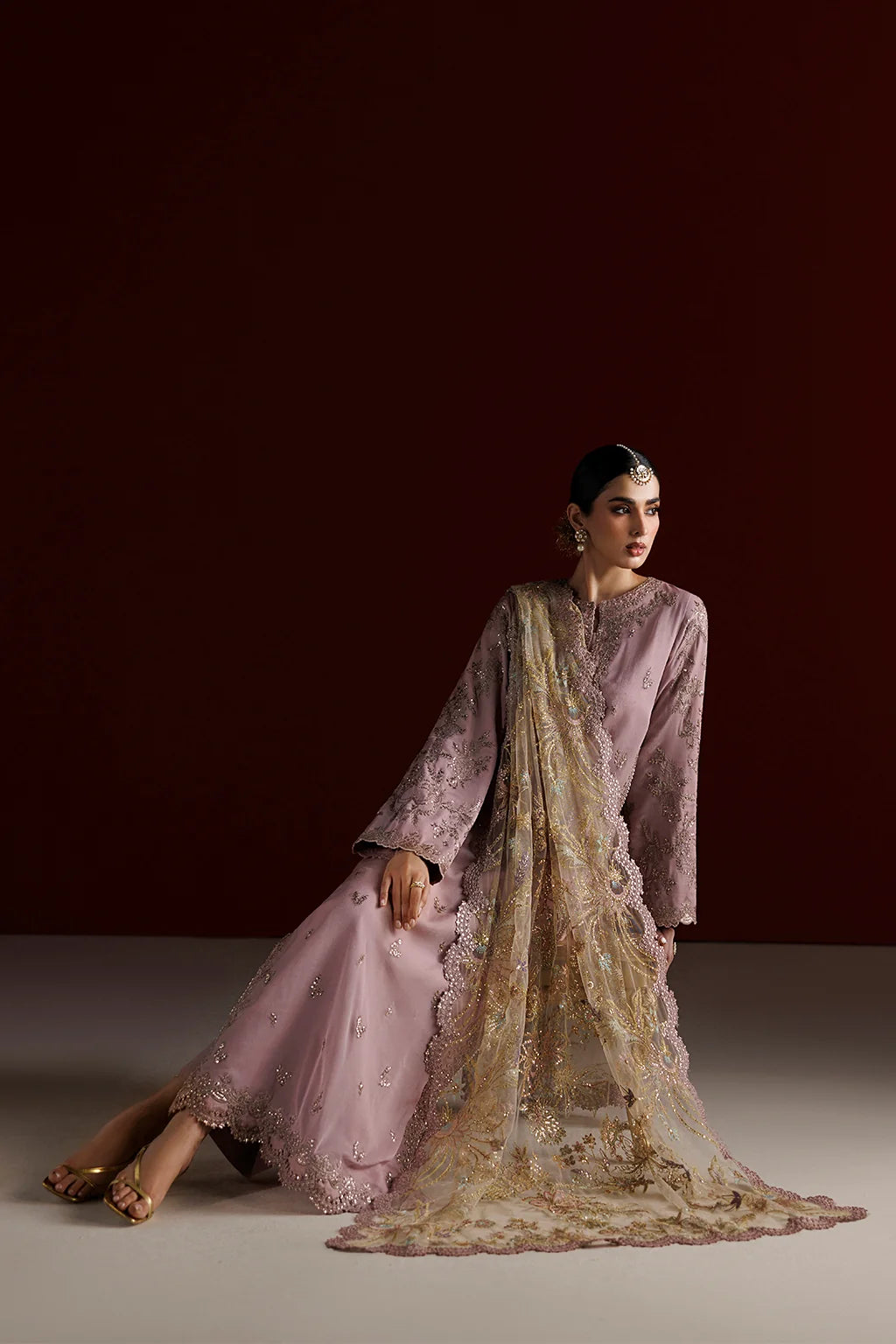 CC-106 EMBROIDERED CHIFFON