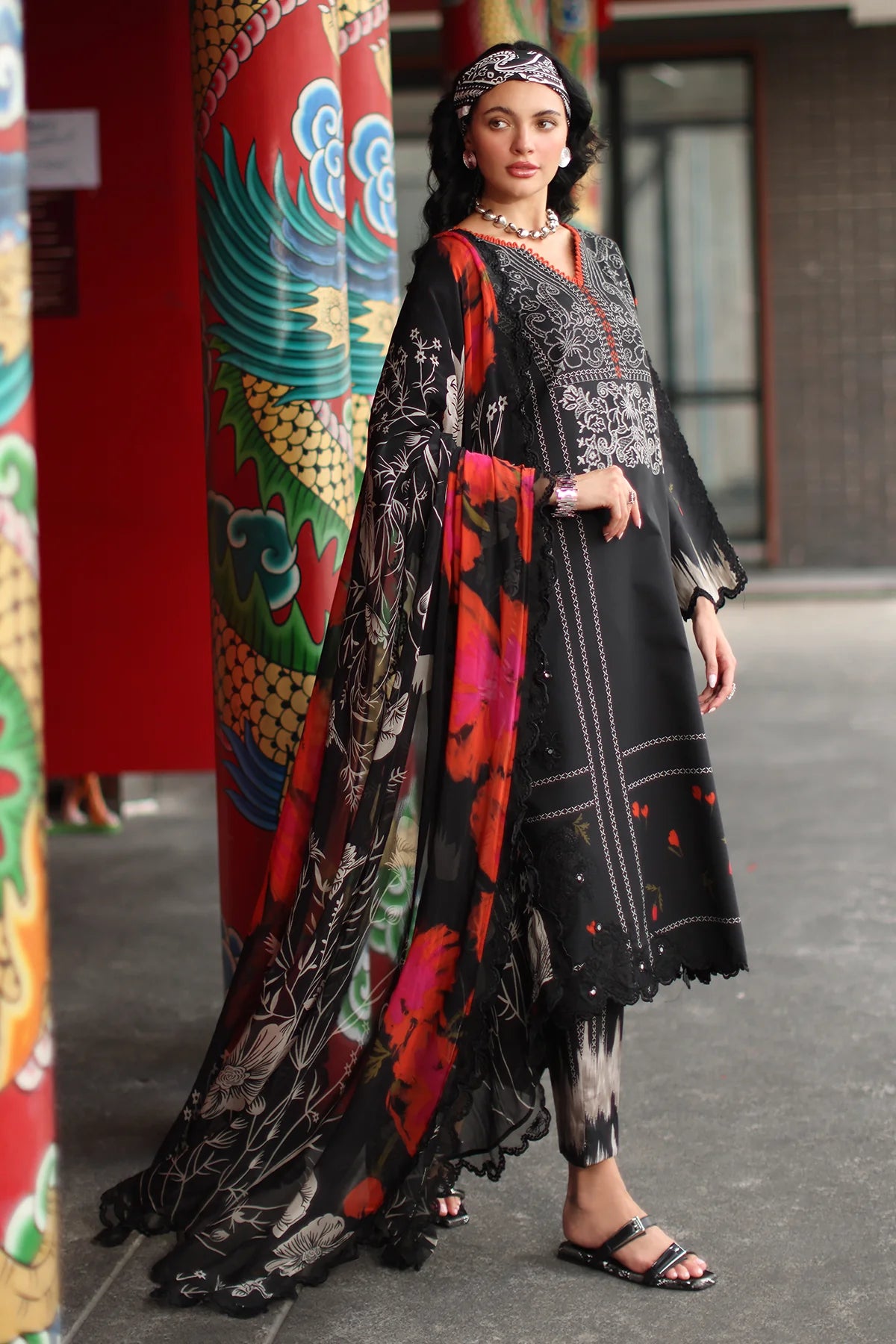 3-PC UNSTITCHED LAWN COLLECTION CS6-02