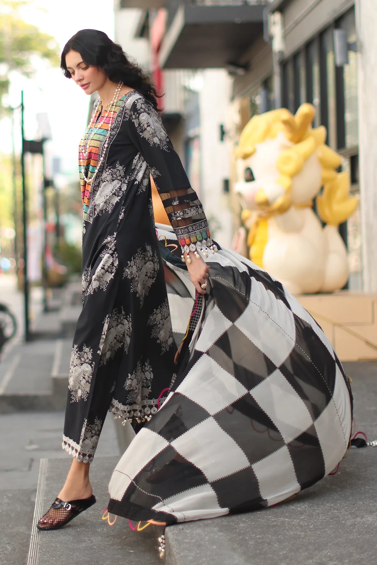 3-PC UNSTITCHED LAWN COLLECTION CS6-06