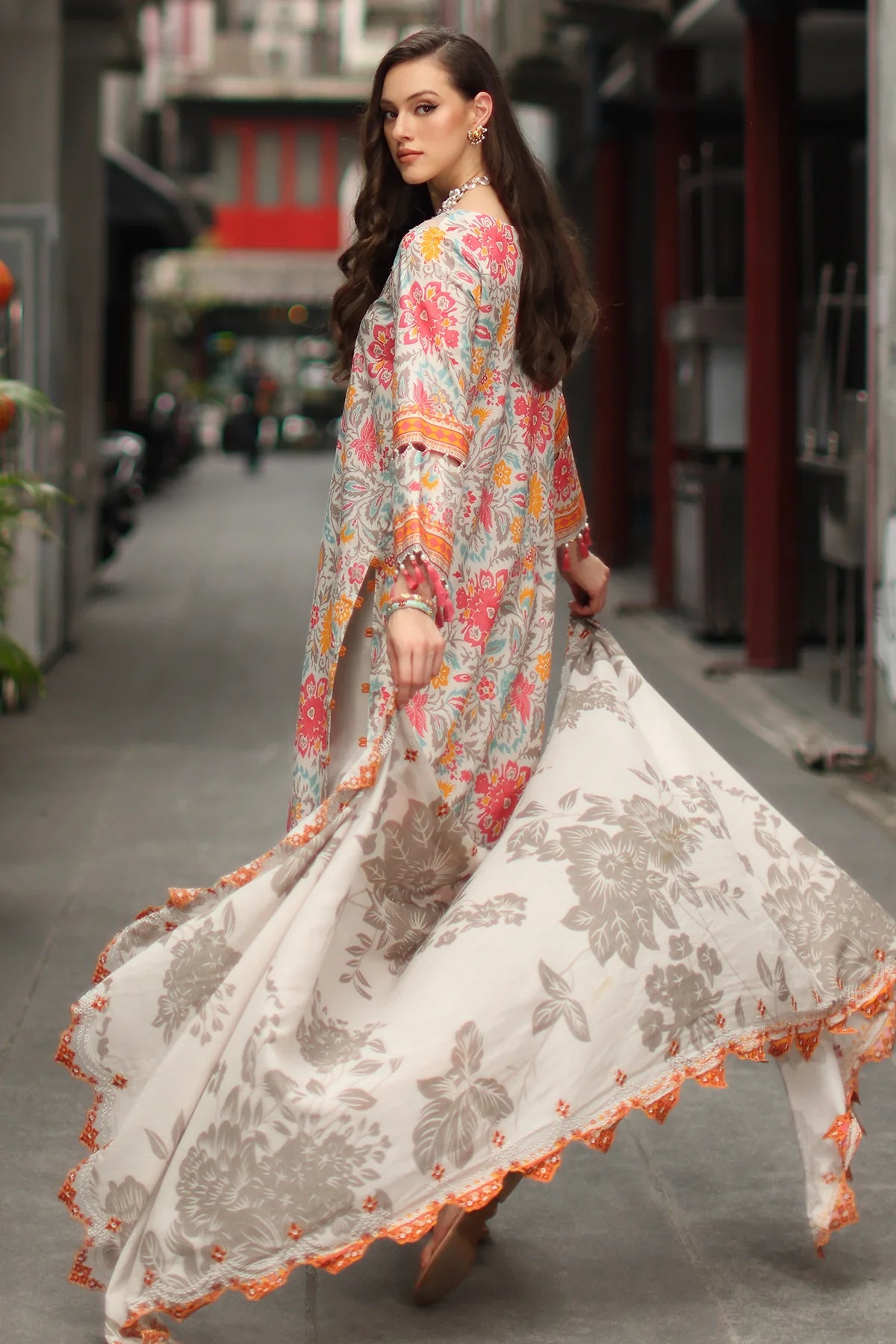 3-PC UNSTITCHED LAWN COLLECTION CS6-08