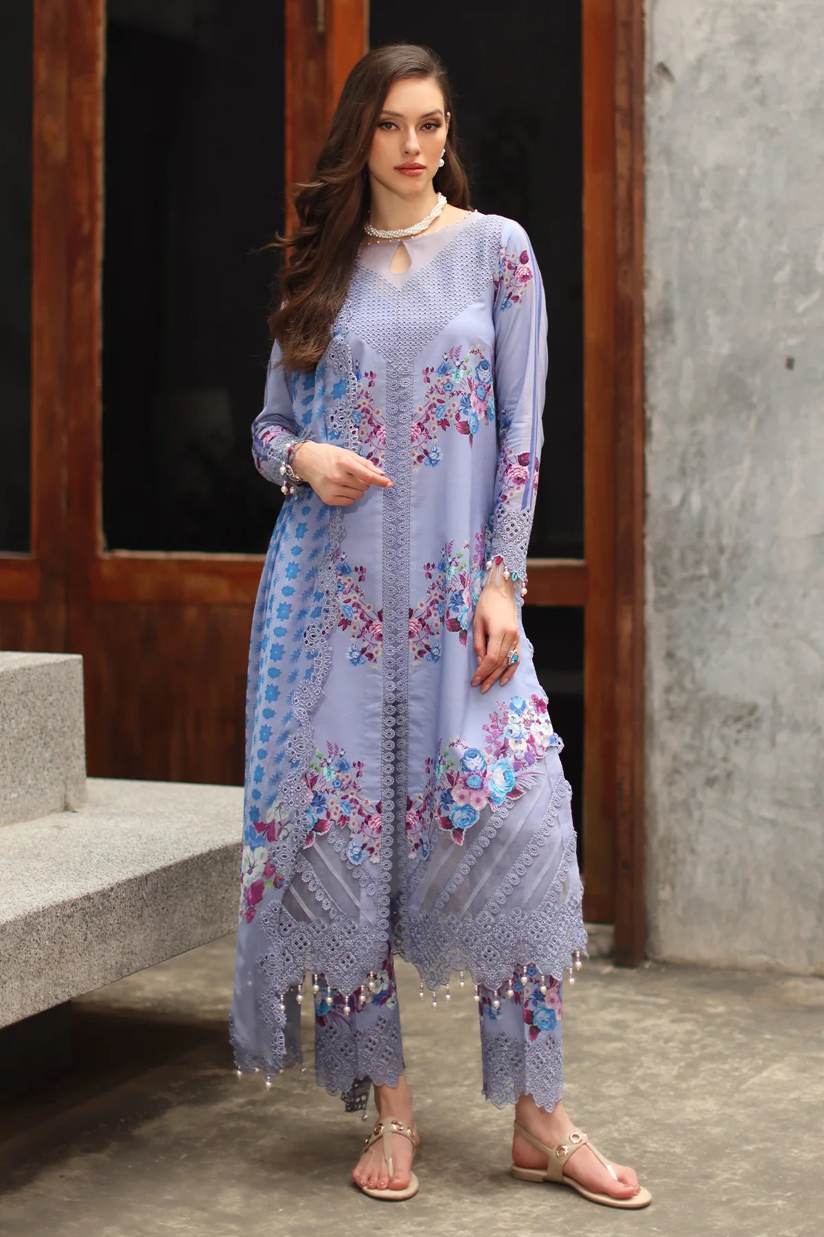 3-PC UNSTITCHED LAWN COLLECTION CS6-09