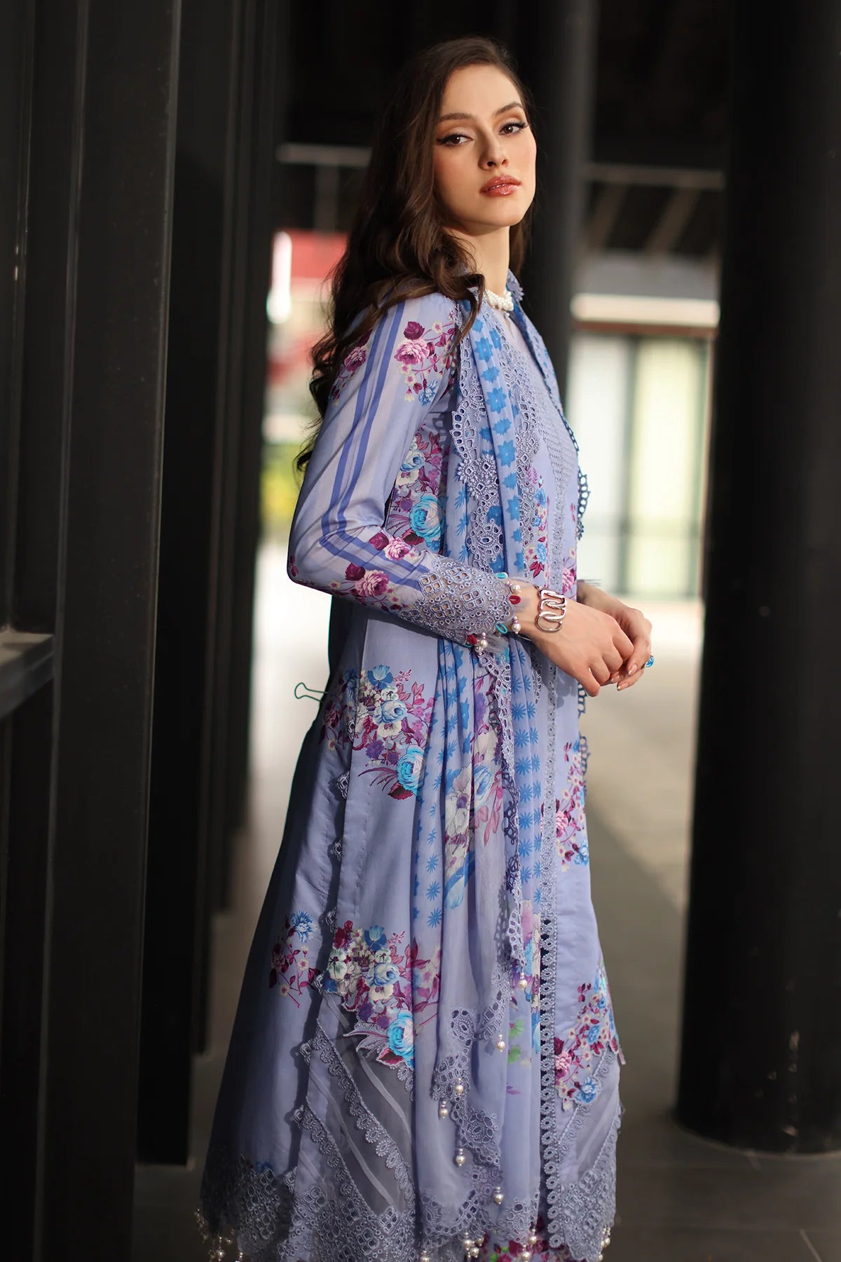 3-PC UNSTITCHED LAWN COLLECTION CS6-09