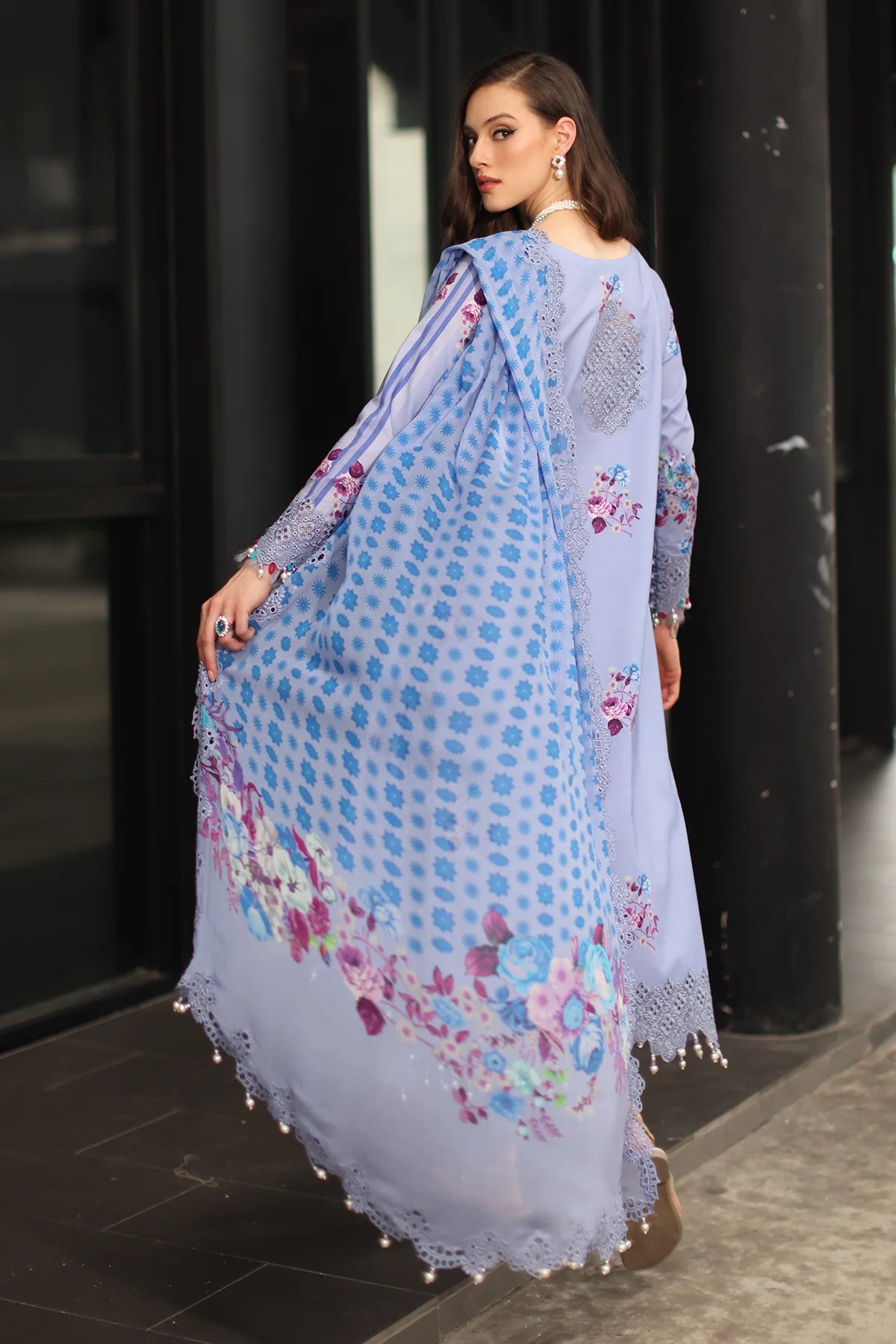 3-PC UNSTITCHED LAWN COLLECTION CS6-09