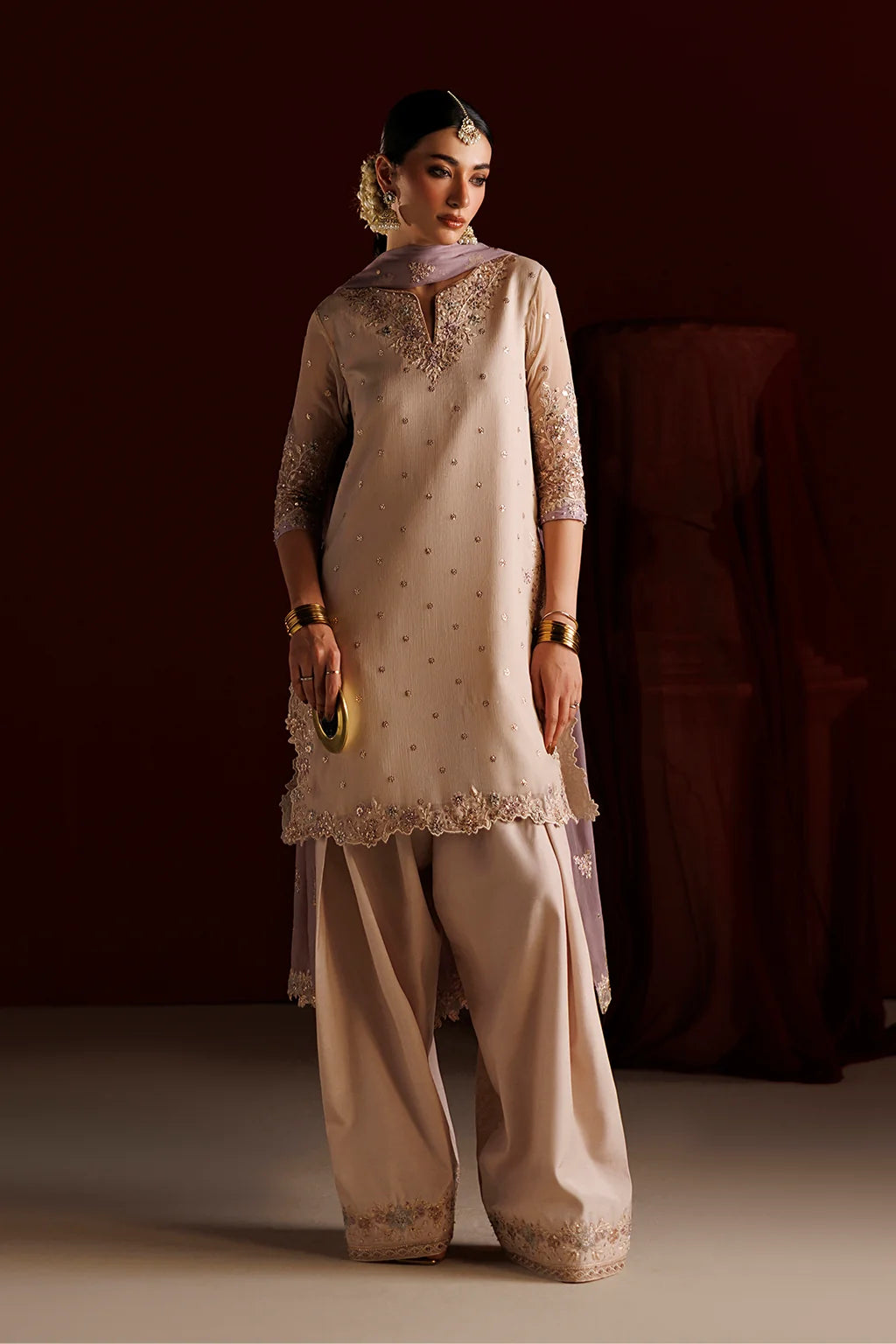 CC-104 EMBROIDERED CHIFFON
