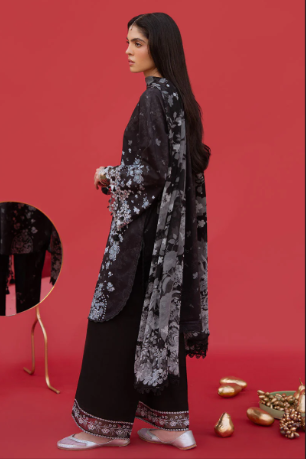 RAVEN WHISPER-3PC PRINTED LAWN SUIT