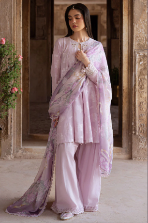 LAVENDER BLISS-3PC JACQUARD SUIT
