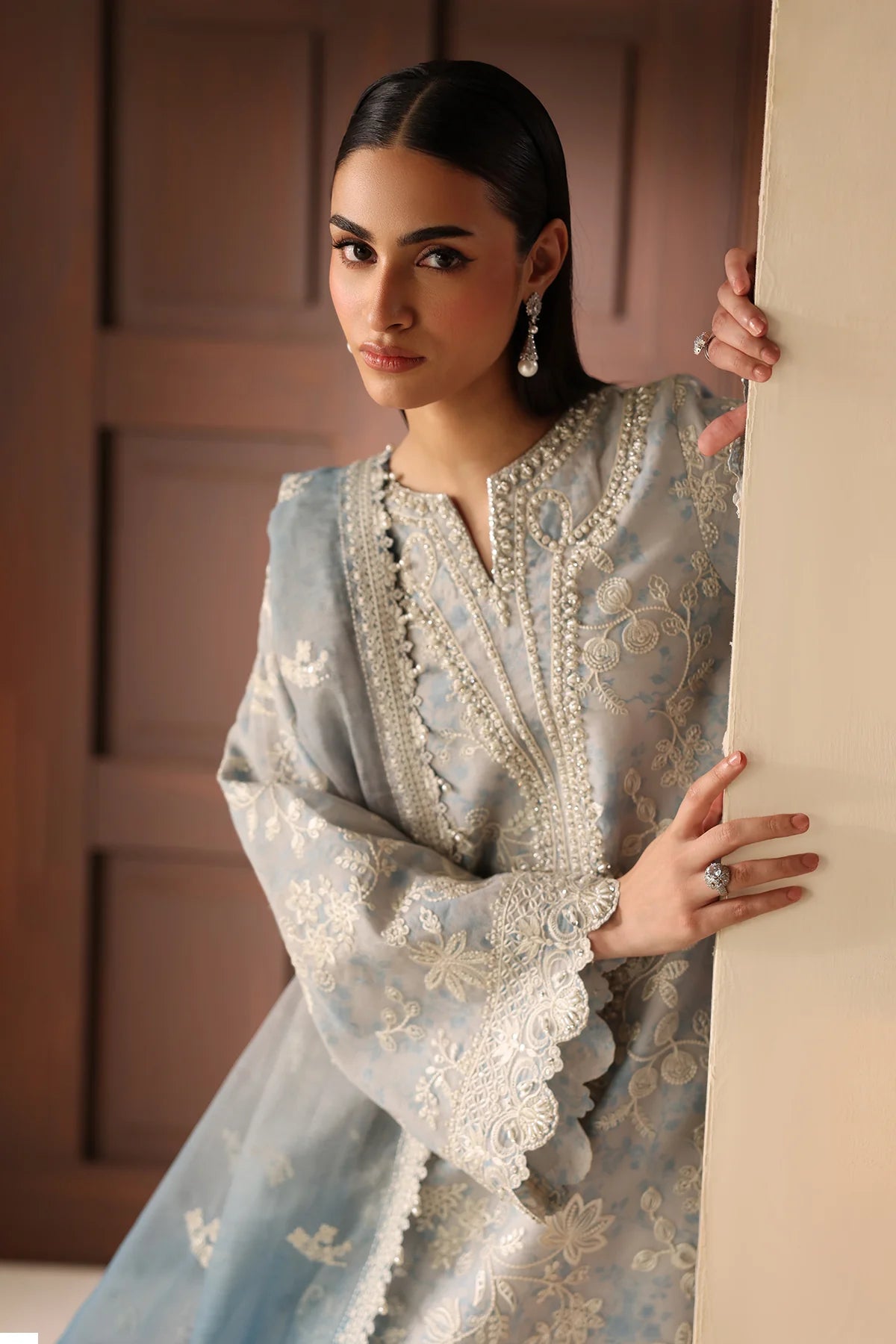 EMBROIDERED COTTON NET UF-4485