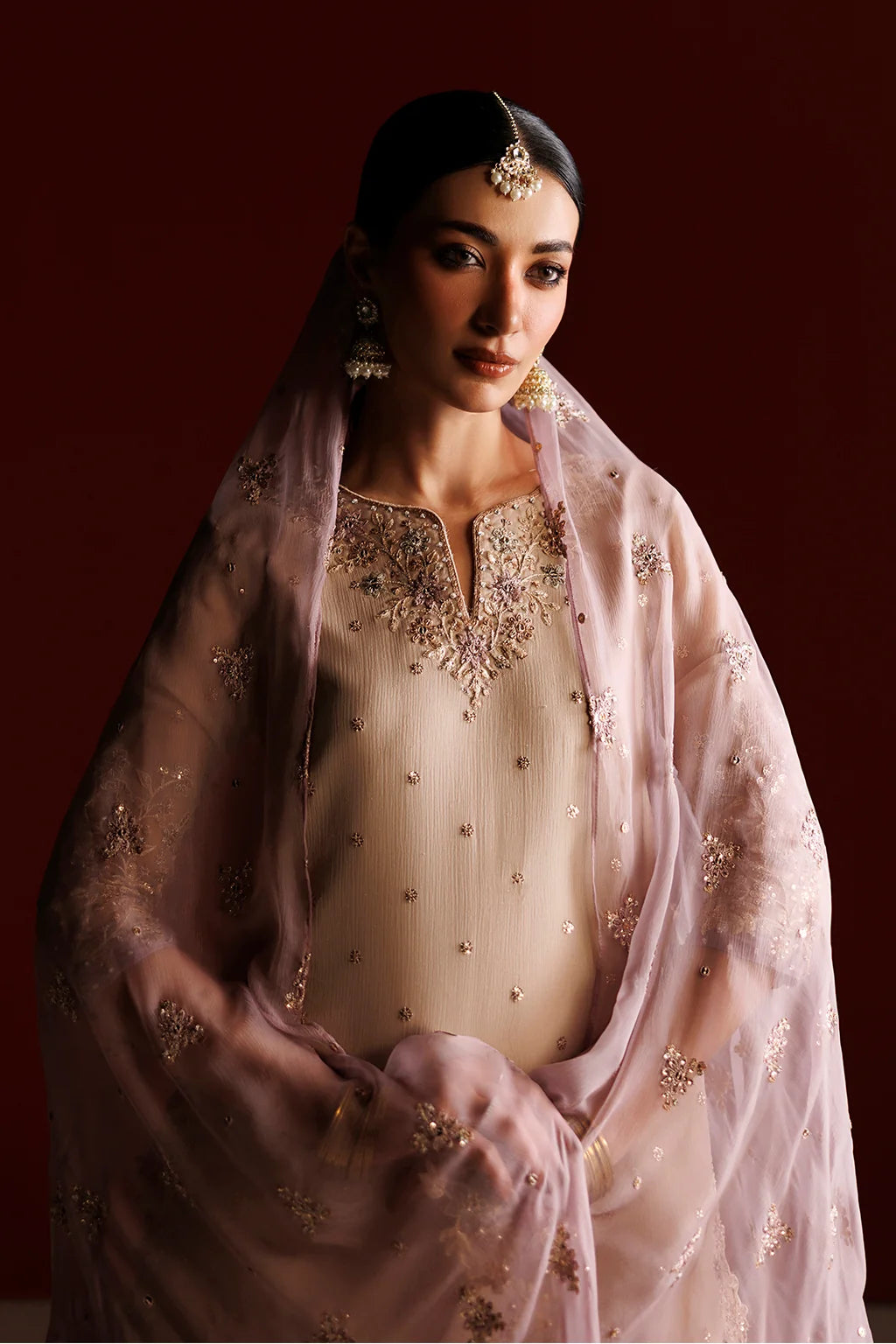 CC-104 EMBROIDERED CHIFFON