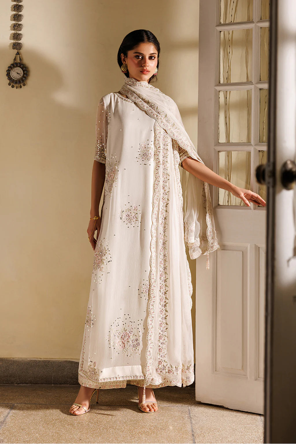 CC-98 EMBROIDERED CHIFFON