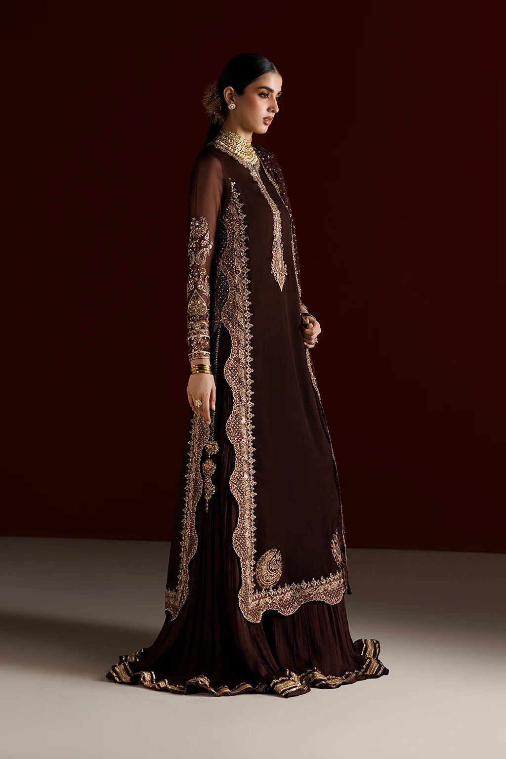 CC-113 EMBROIDERED CHIFFON