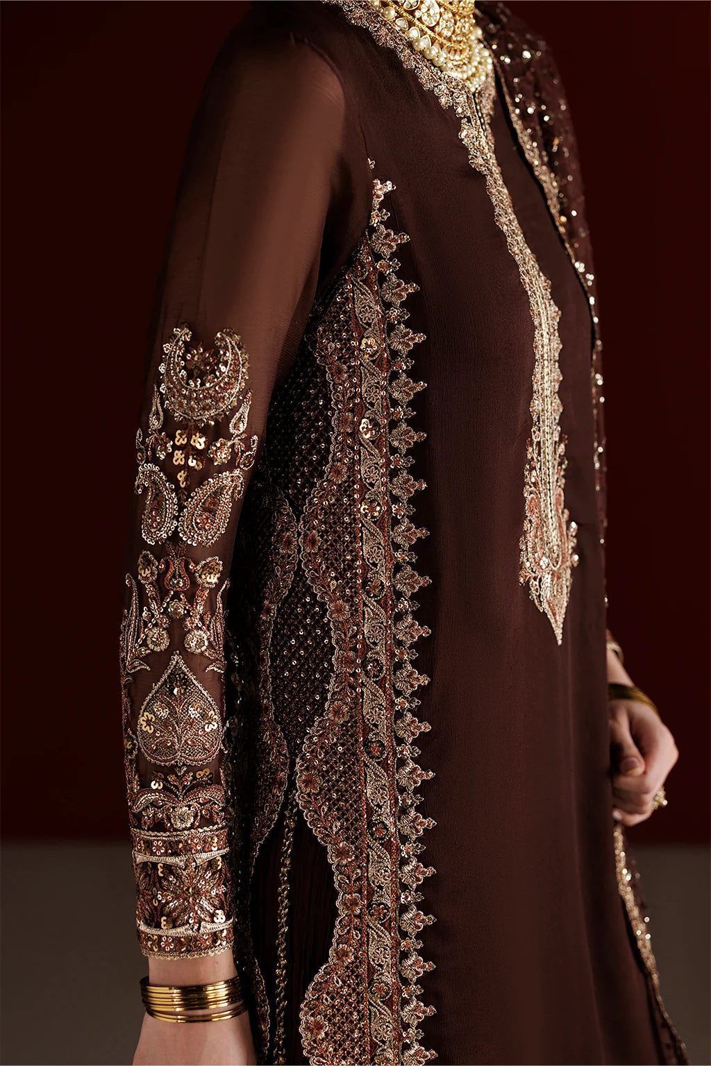 CC-113 EMBROIDERED CHIFFON