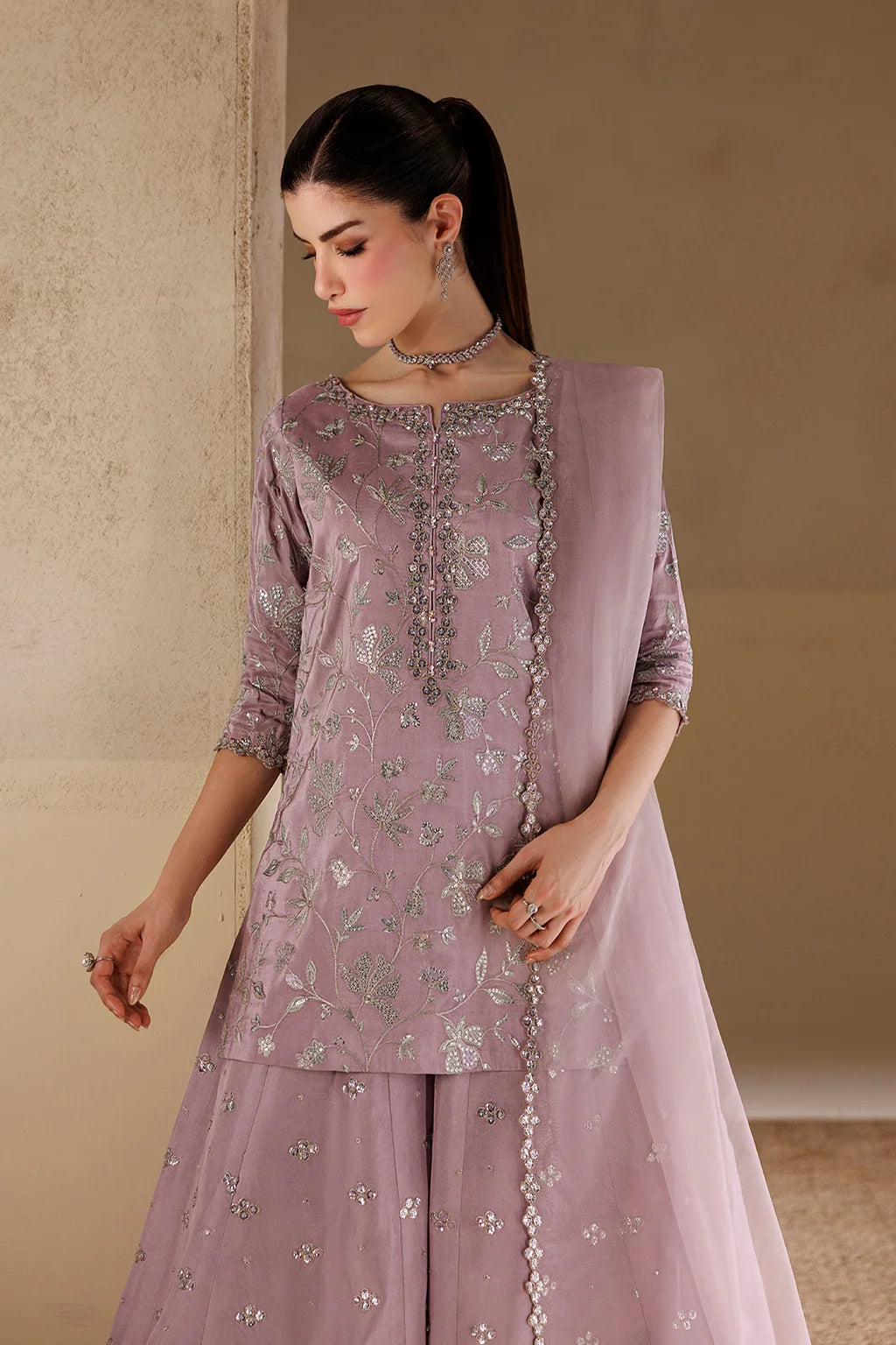 UE-730 EMBROIDERED RAMEN SILK