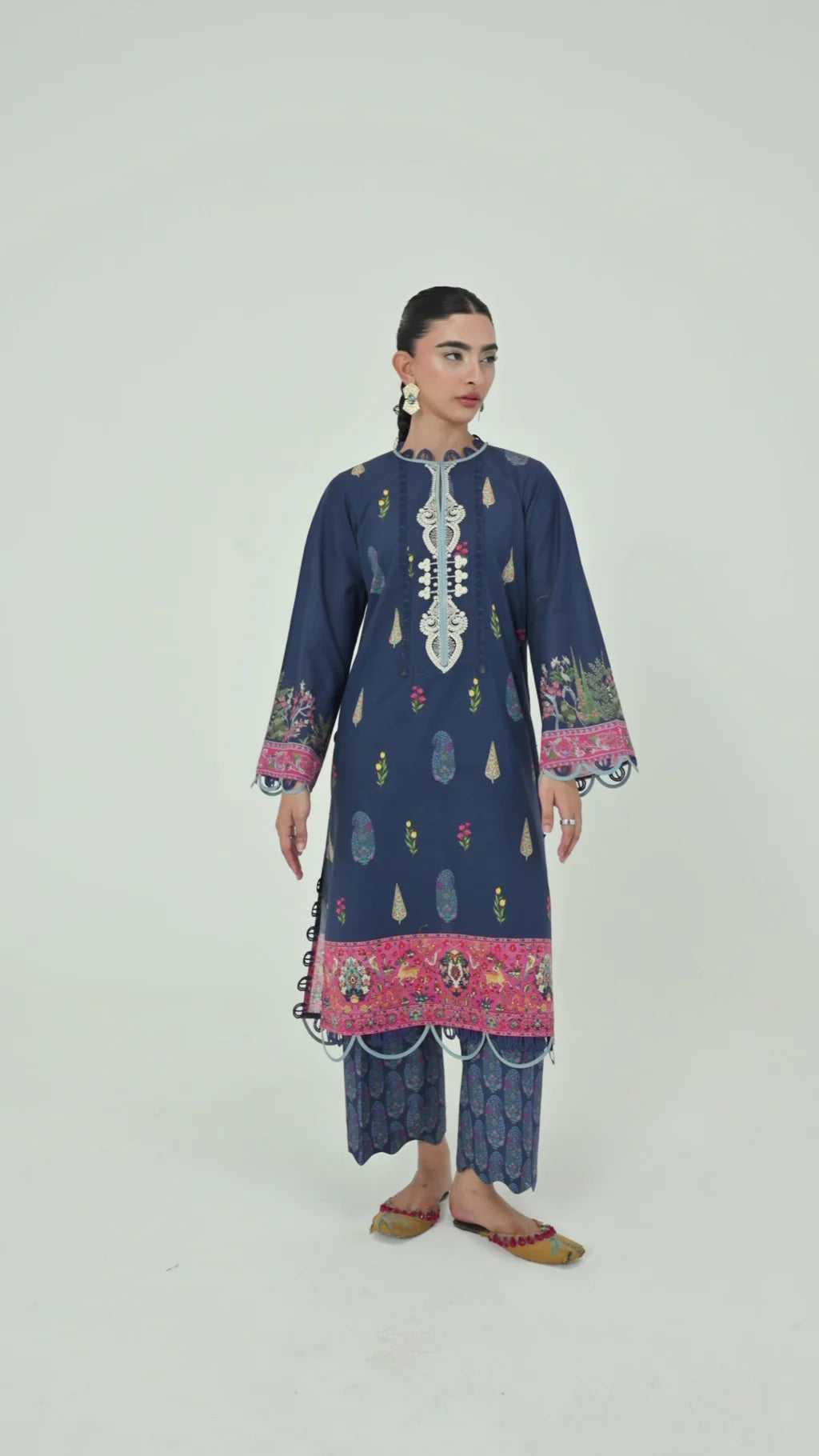 Unstitched Printed 2 Piece Lawn Suit